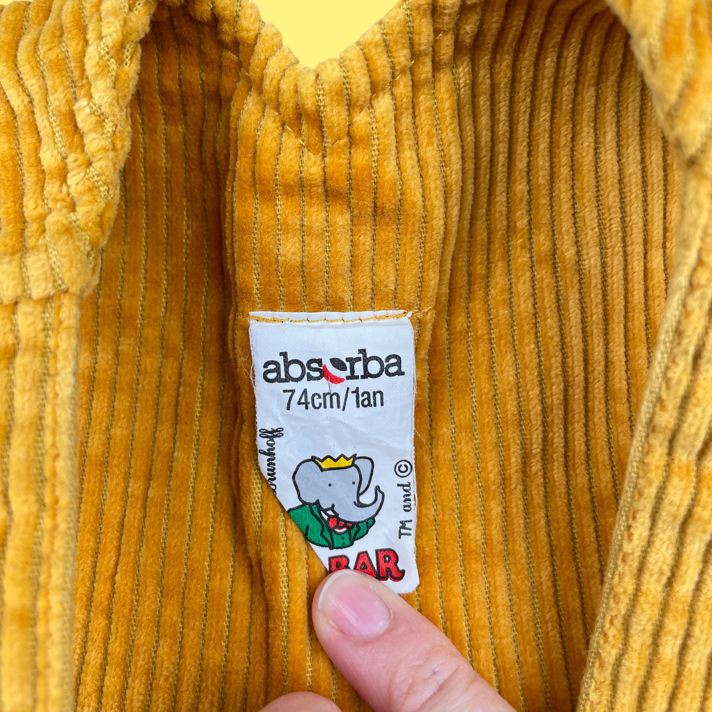 Salopette vintage Babar 3-6 mois