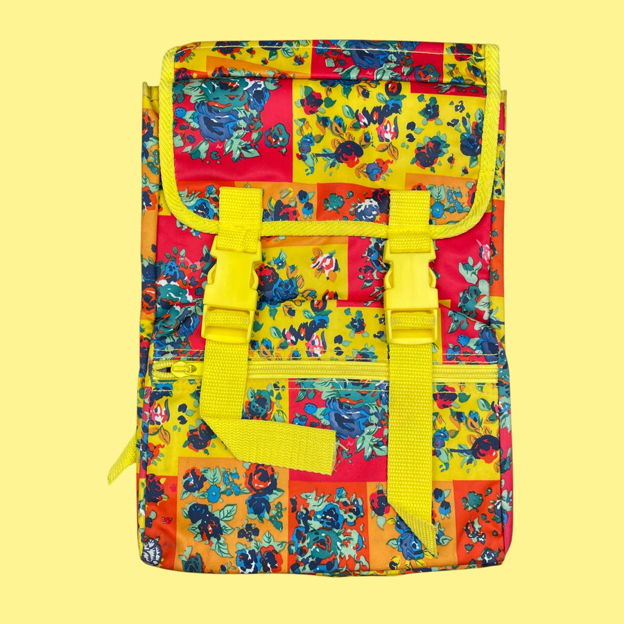 Sac à dos 80's fleurs neuf