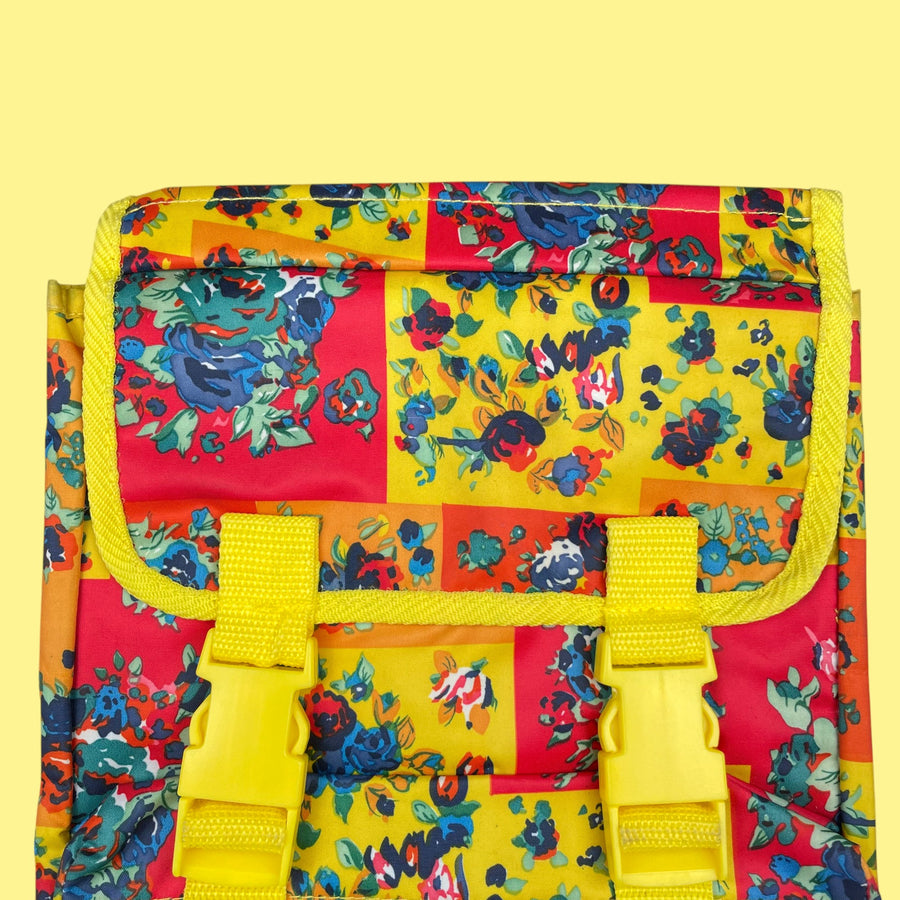 Sac à dos 80's fleurs neuf