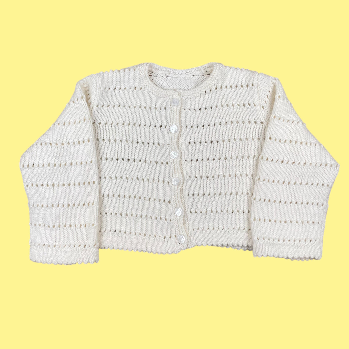 Gilet fait main ajouré 18 mois