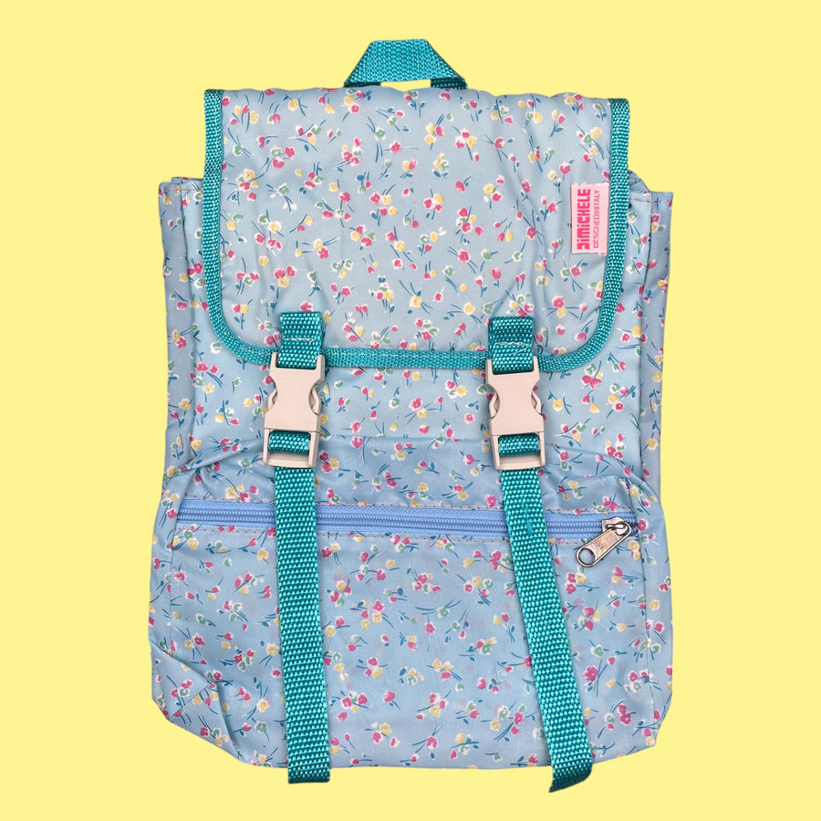 Sac à dos 80's fleurs neuf