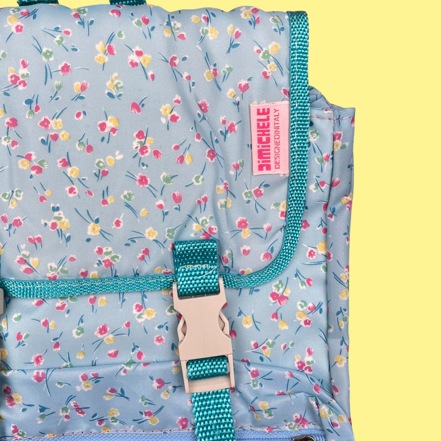 Sac à dos 80's fleurs neuf