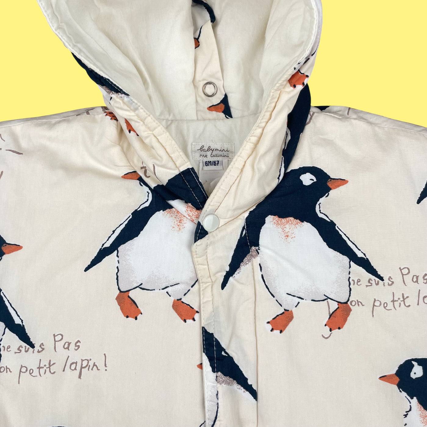 Manteau Catimini pingouins vintage 12 mois