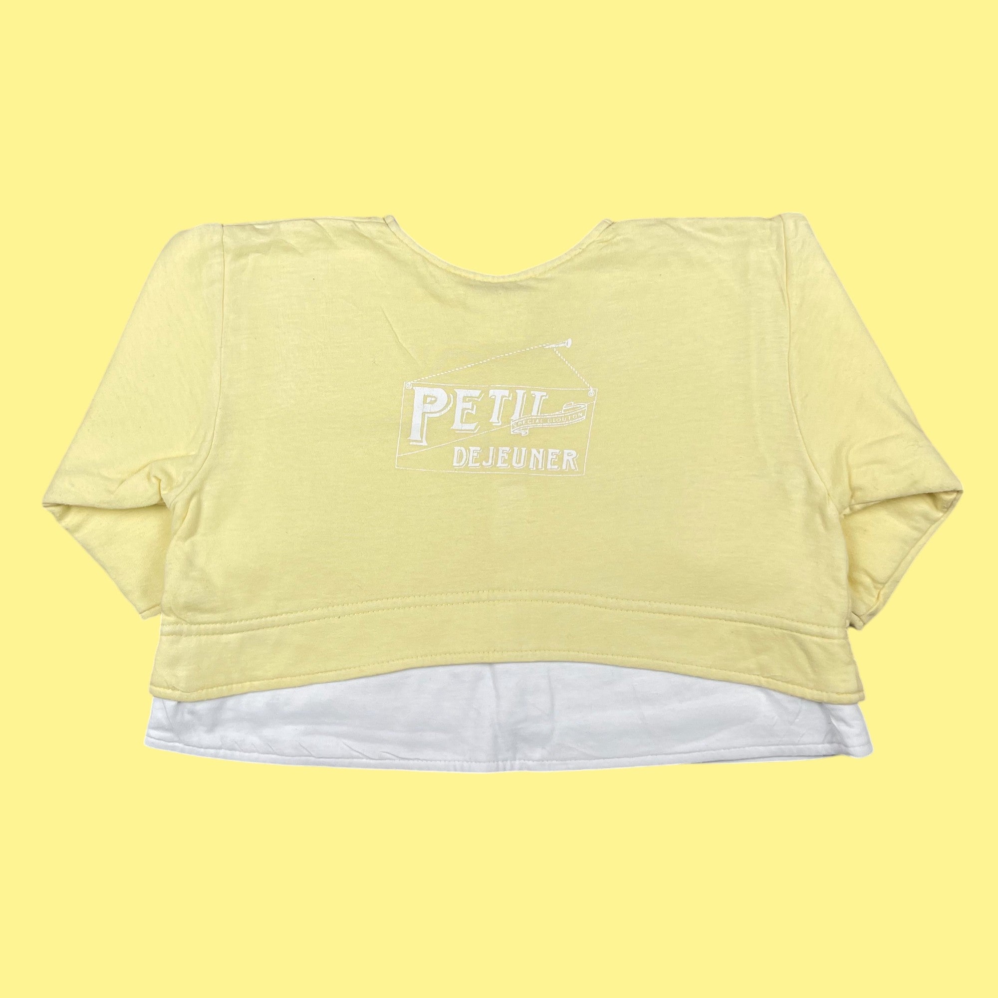 Gilet vintage jaune 6-9 mois