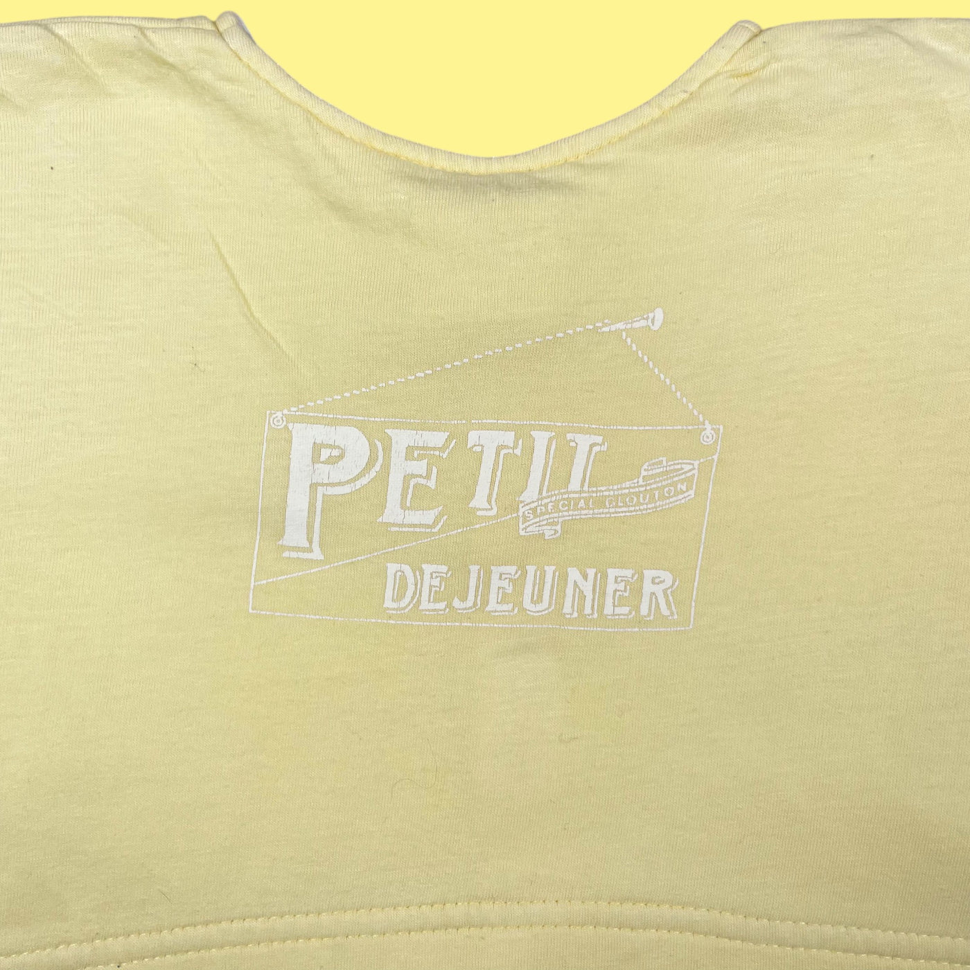 Gilet vintage jaune 6-9 mois