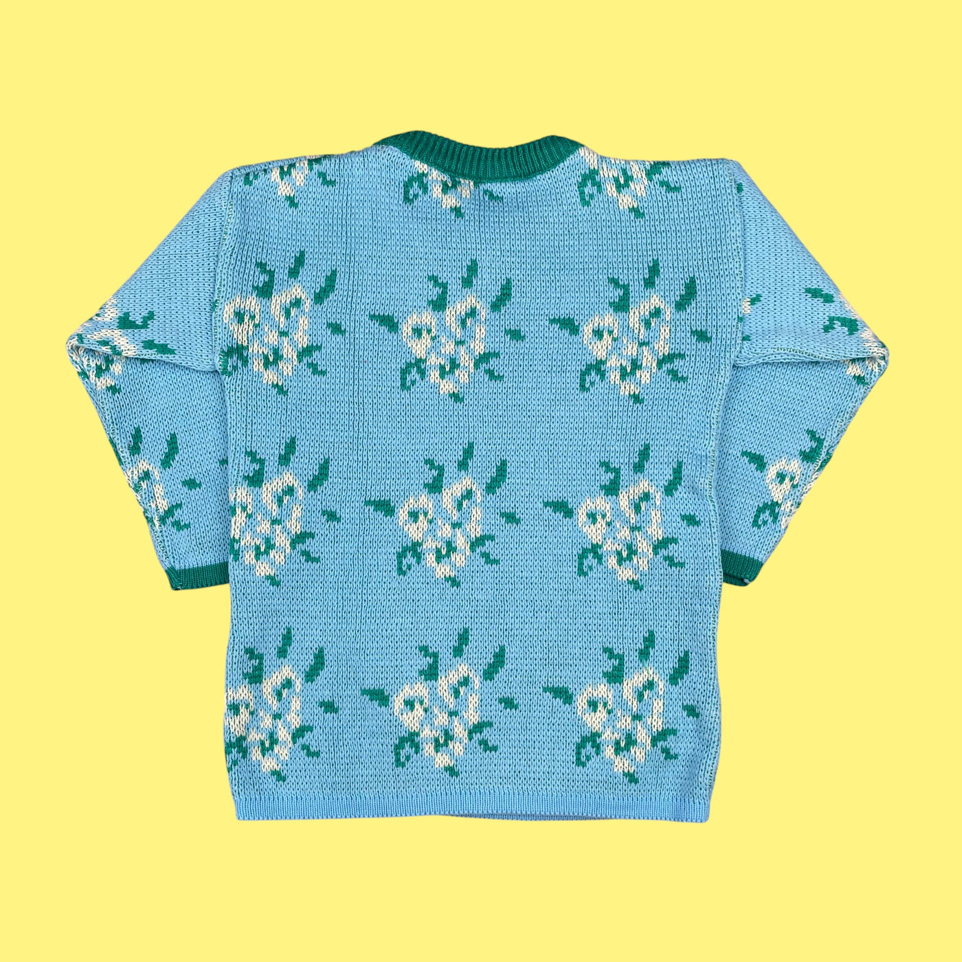 Pull fleurs vintage 3-4 ans