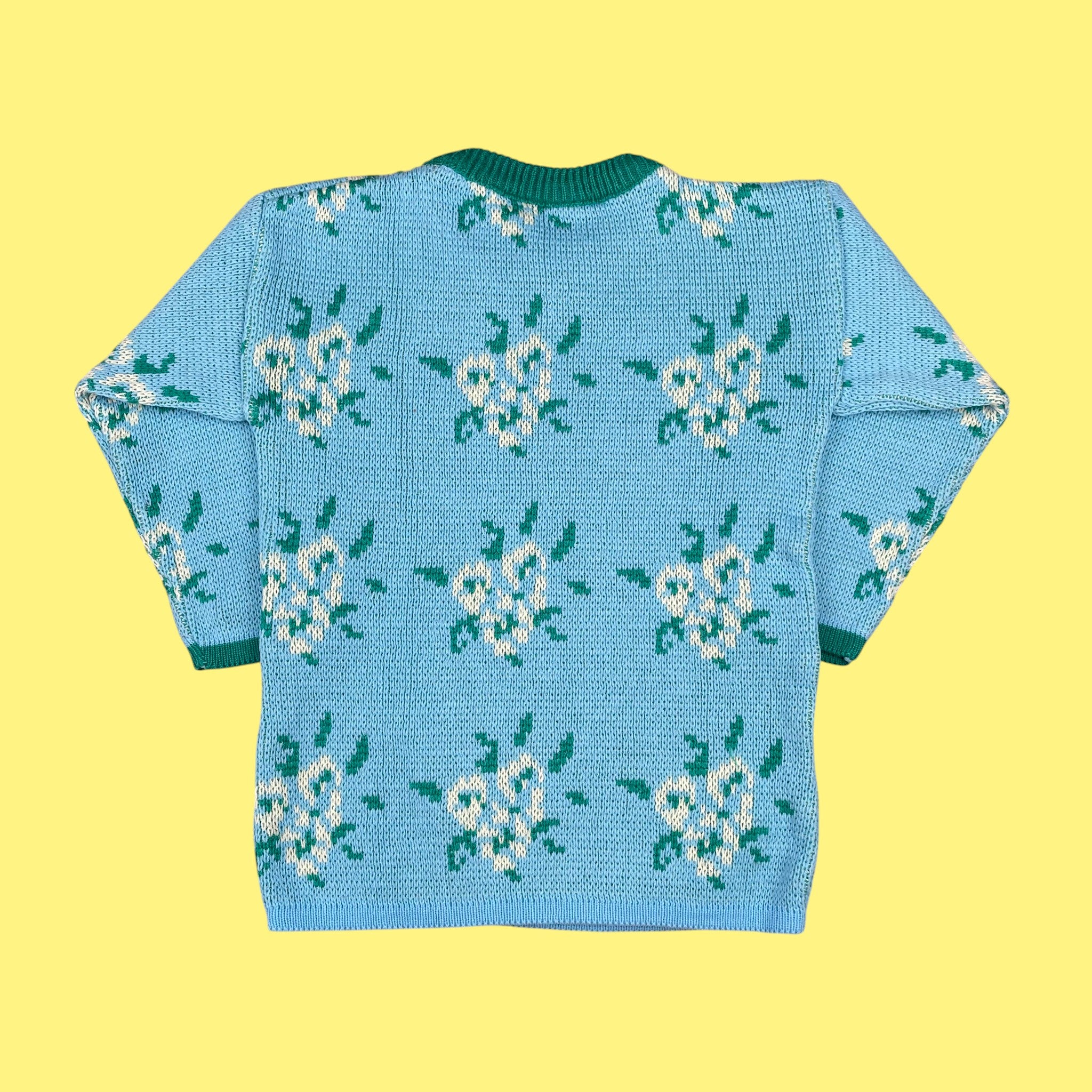 Pull fleurs vintage 3-4 ans