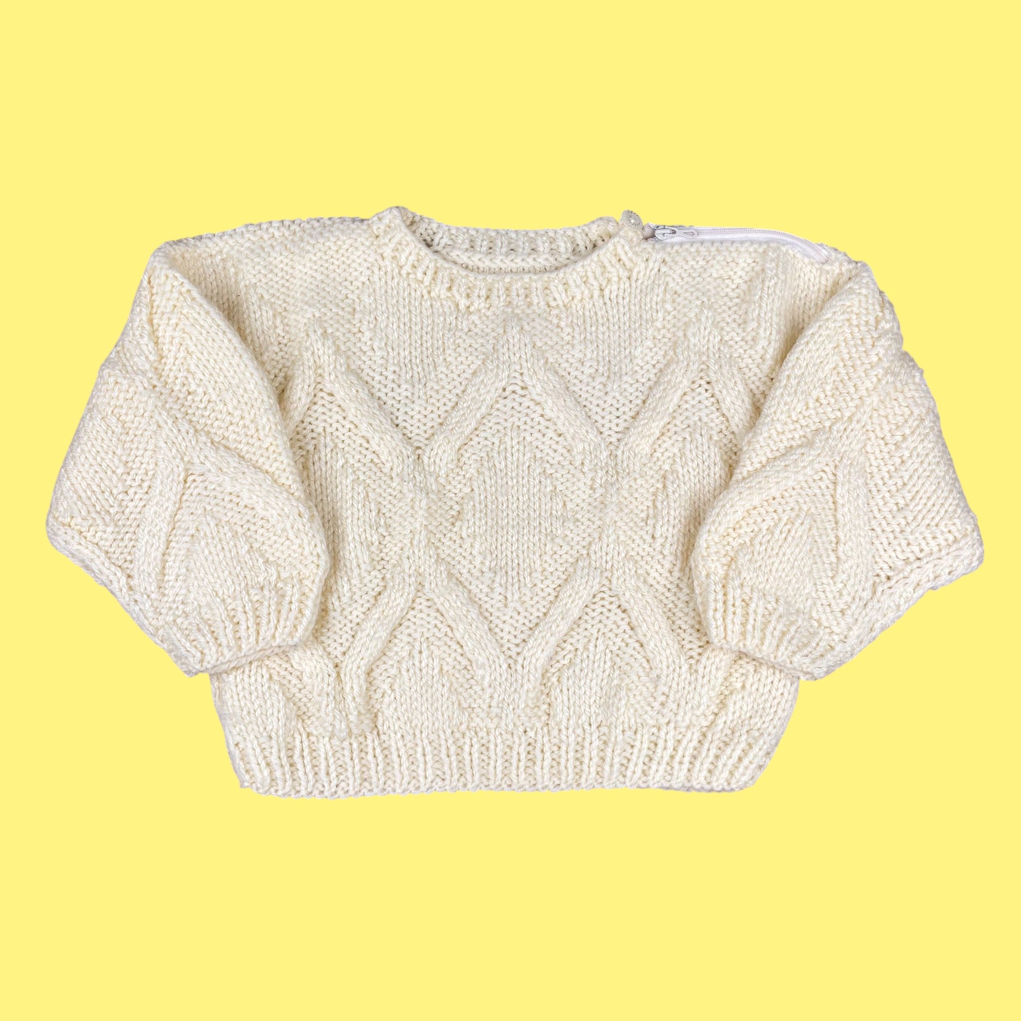 Pull fait main vintage 18-24 mois