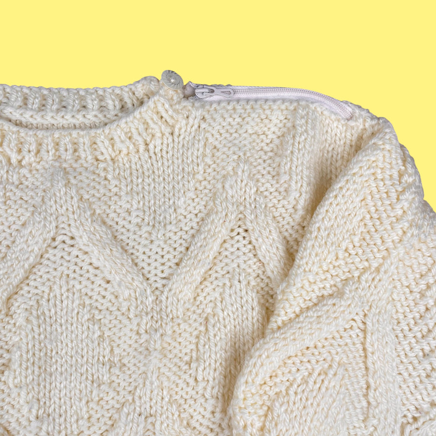 Pull fait main vintage 18-24 mois