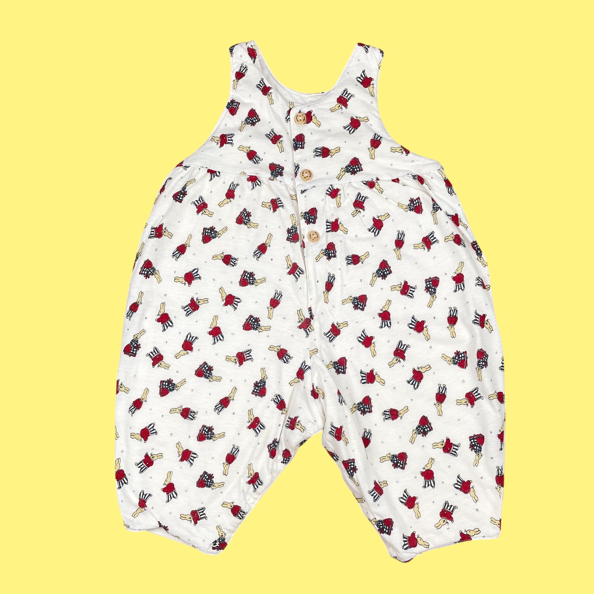 Salopette lapins vintage 1-3 mois