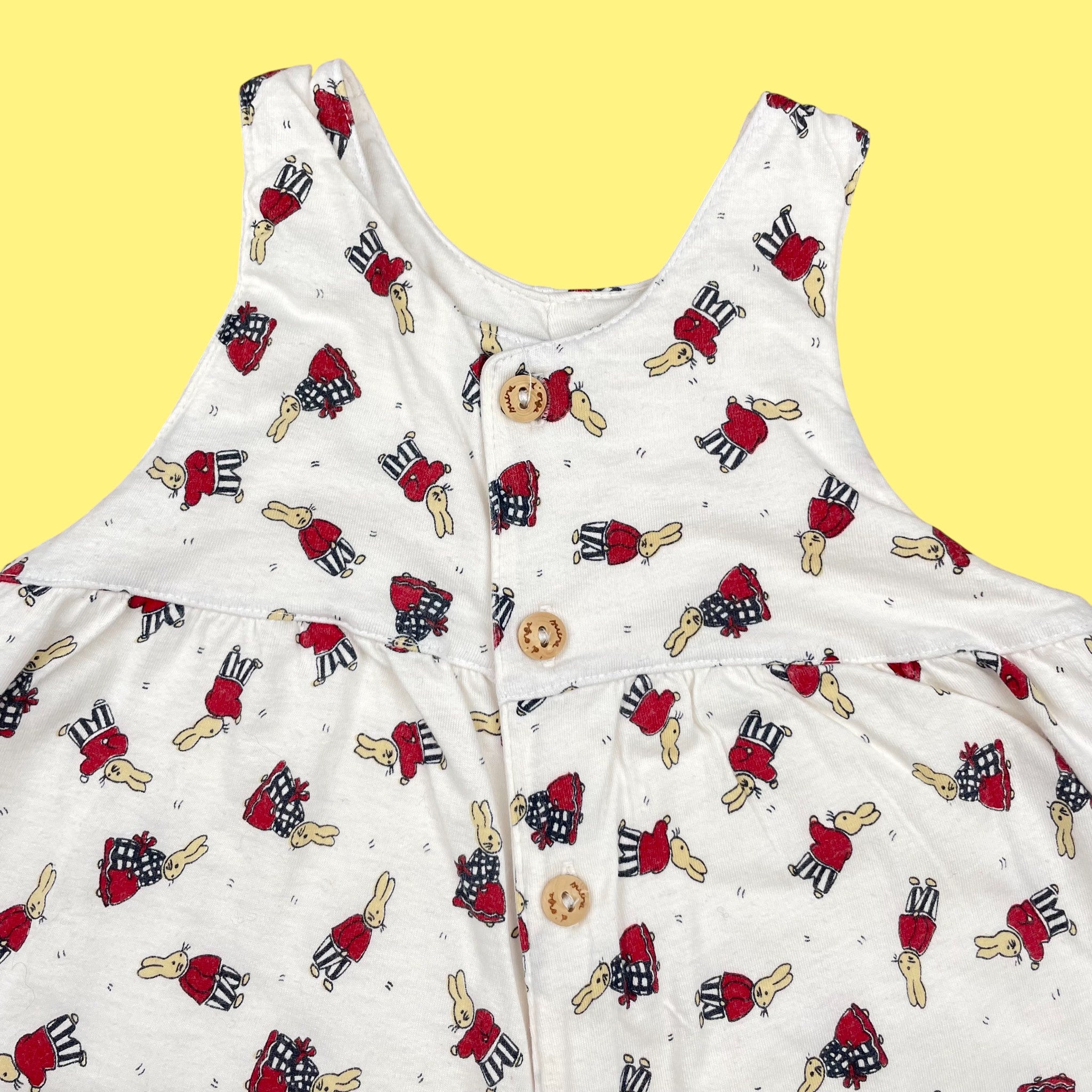Salopette lapins vintage 1-3 mois