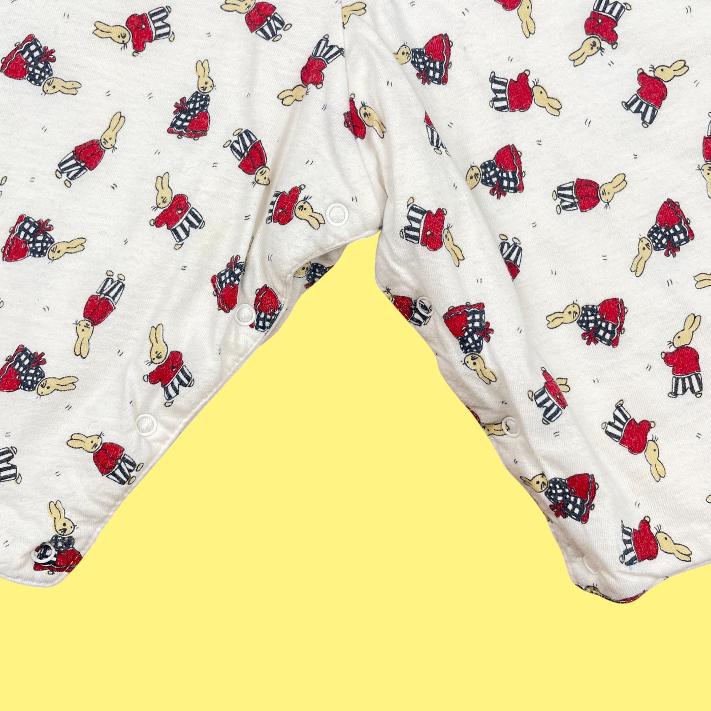 Salopette lapins vintage 1-3 mois