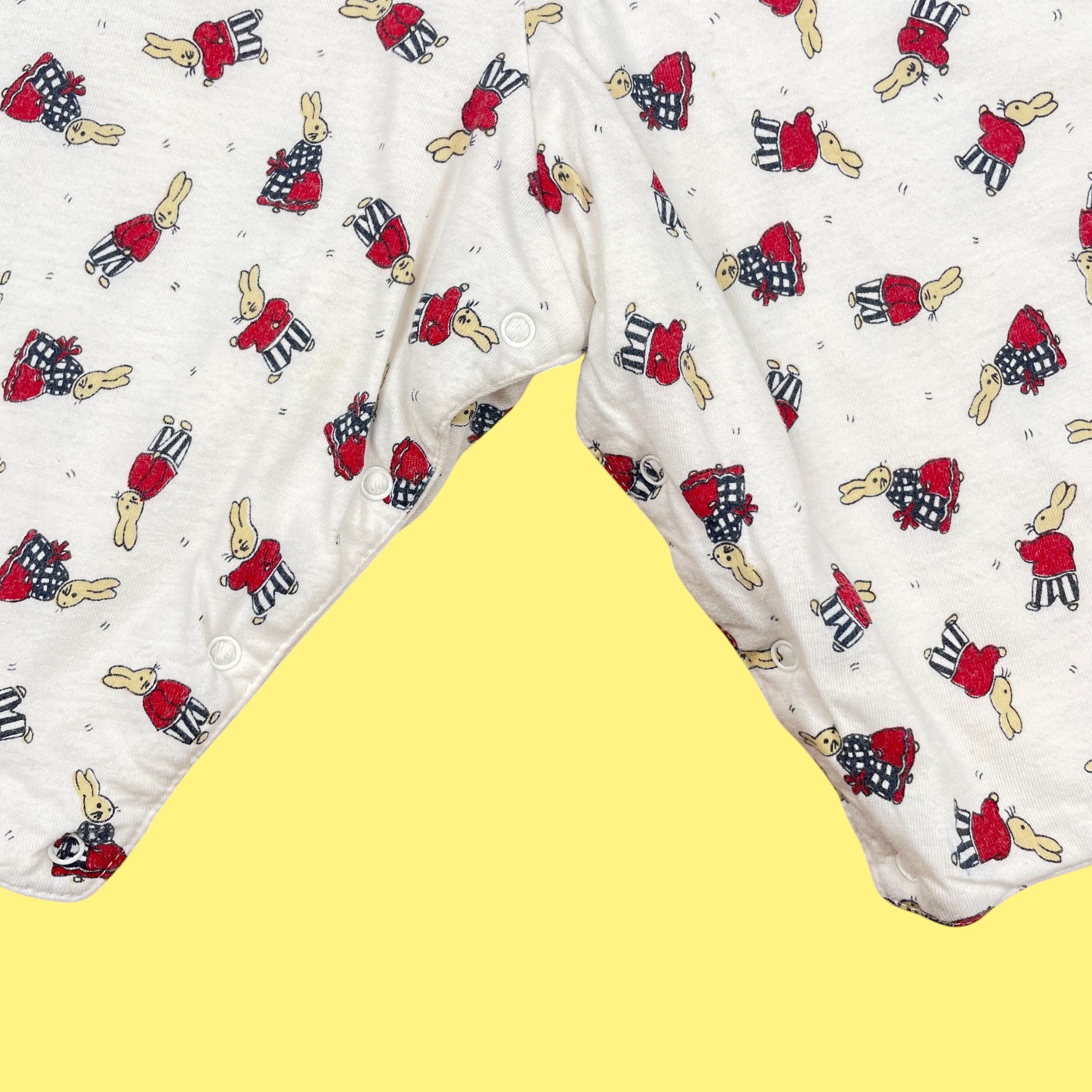 Salopette lapins vintage 1-3 mois