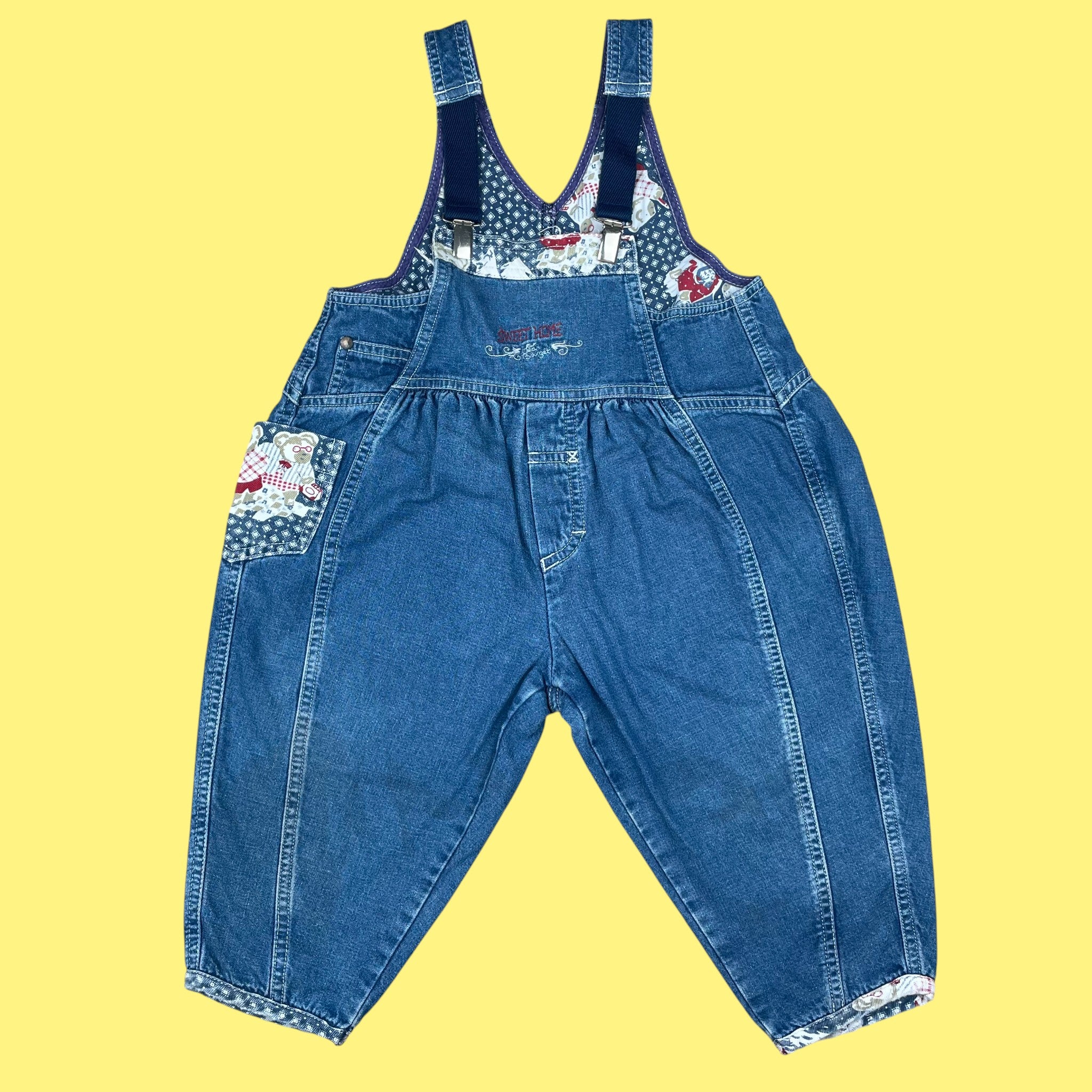 Salopette jean vintage 2 ans