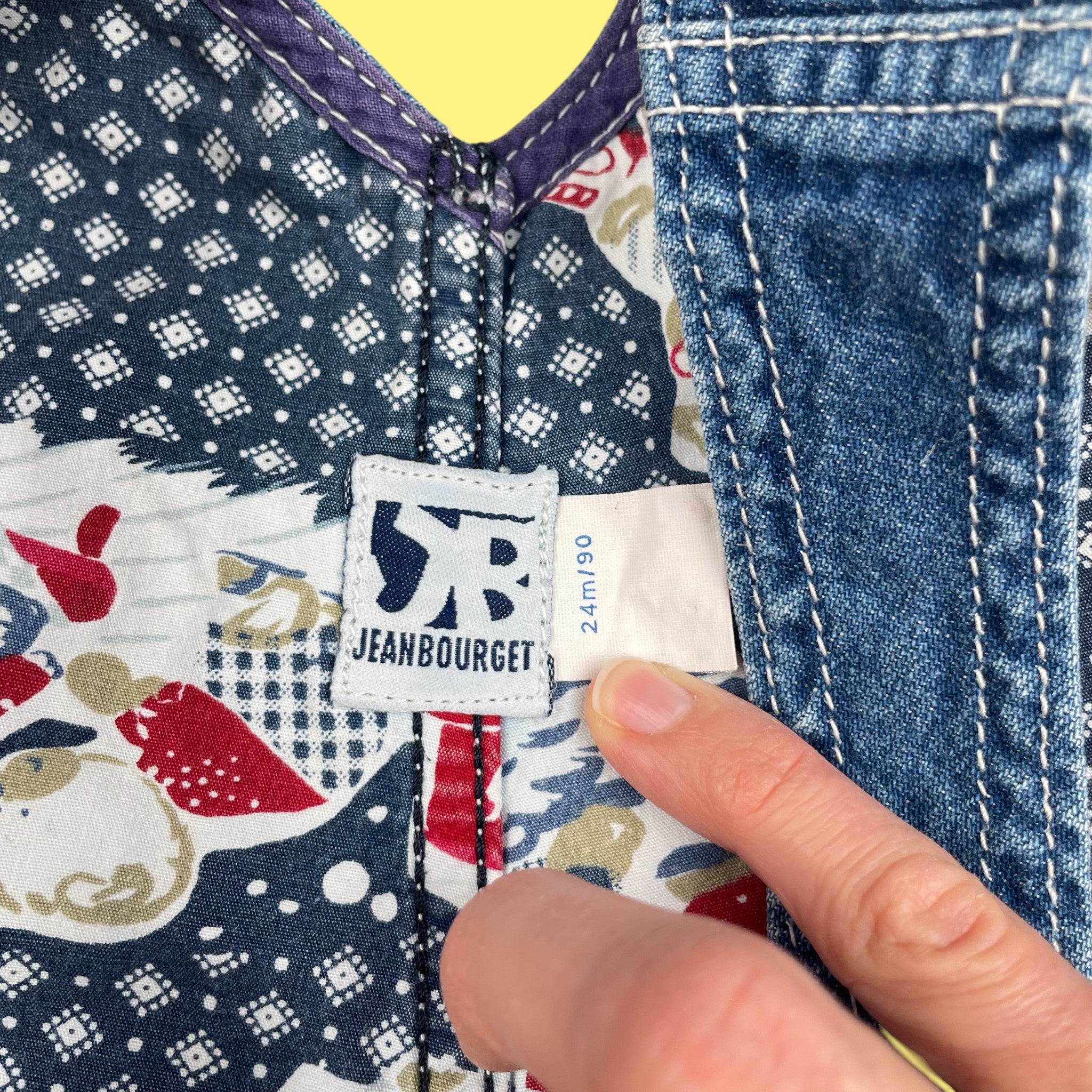 Salopette jean vintage 2 ans