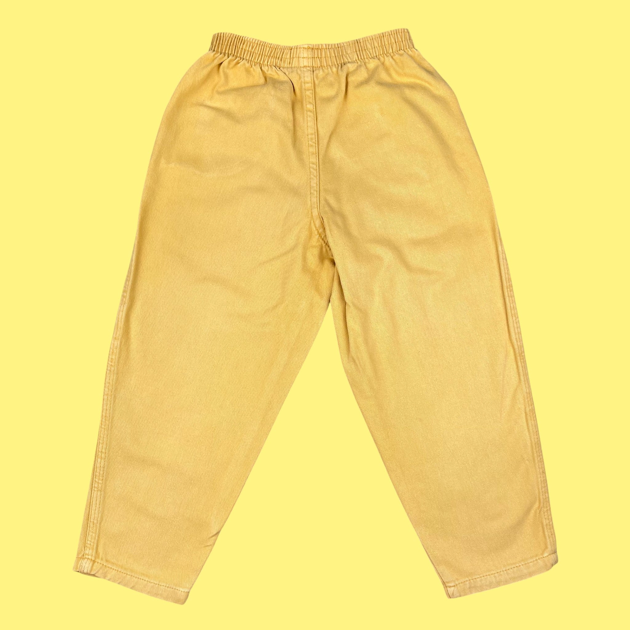 Pantalon vintage jaune 5-6 ans