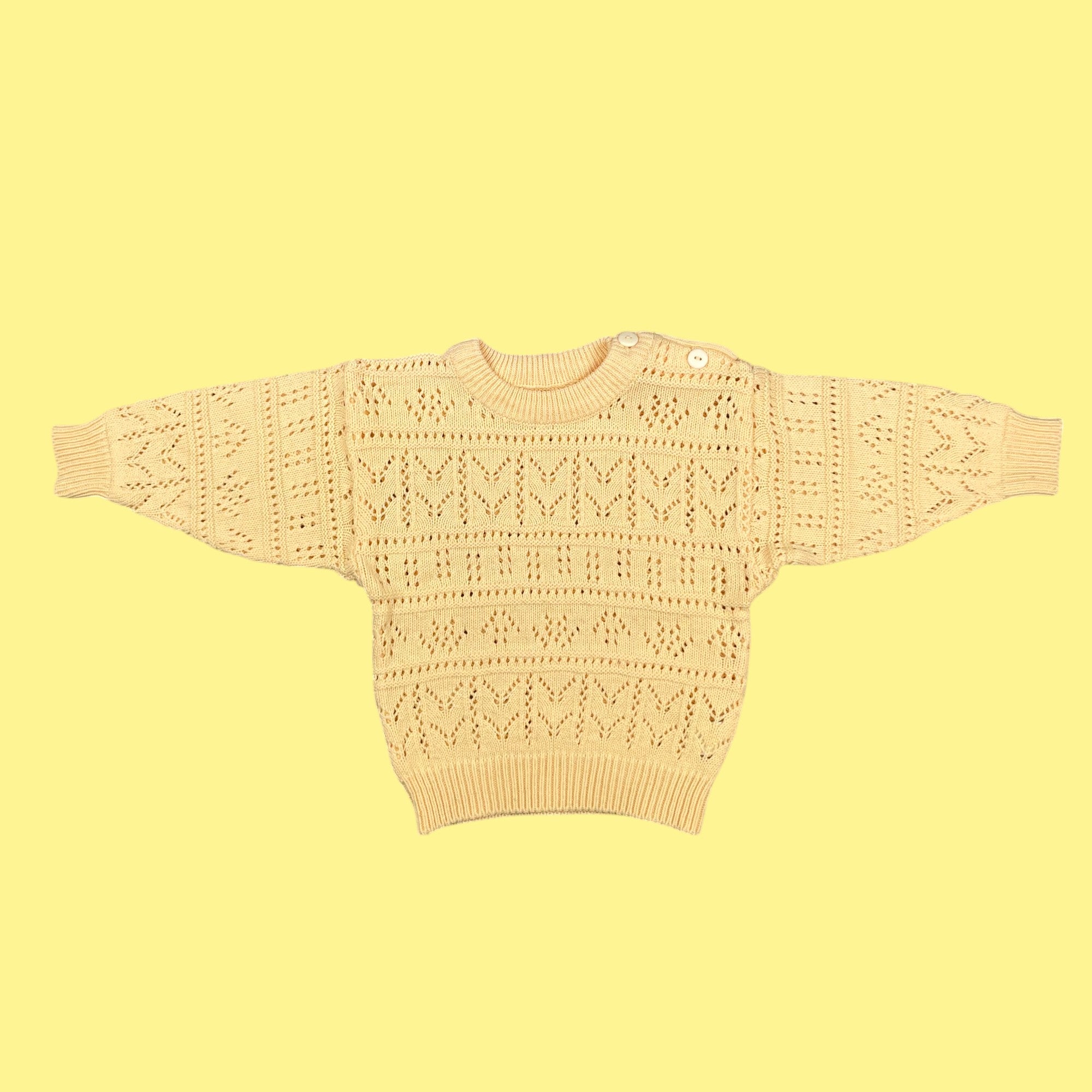 Pull ajouré coton 18 mois