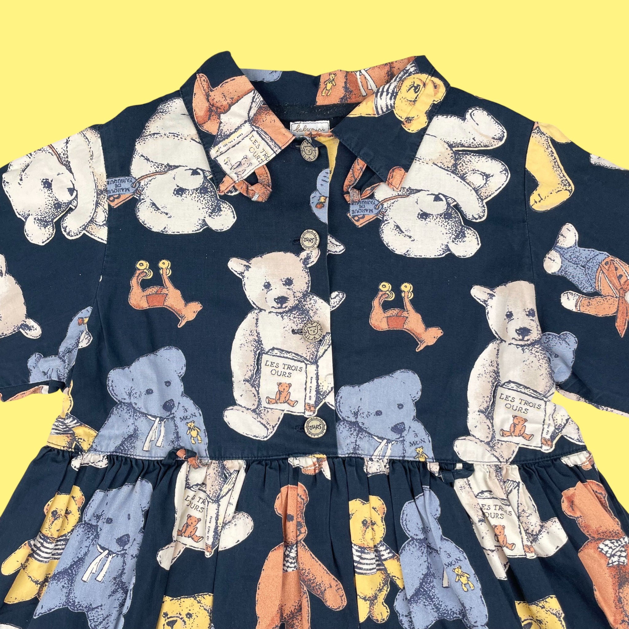 Robe Catimini oursons vintage 5 ans