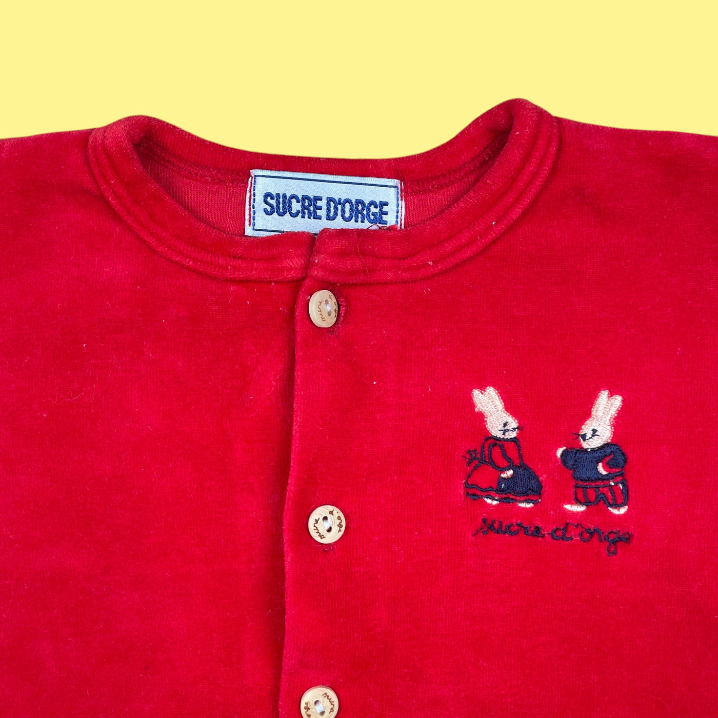 Gilet vintage velours 6 mois