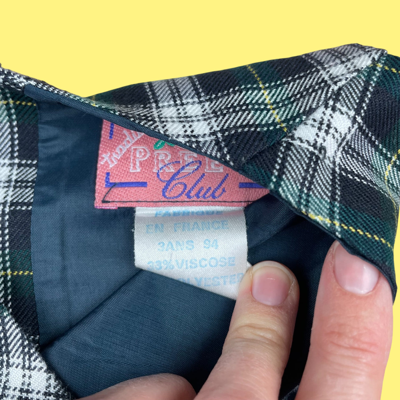 Robe tartan vintage 3 ans