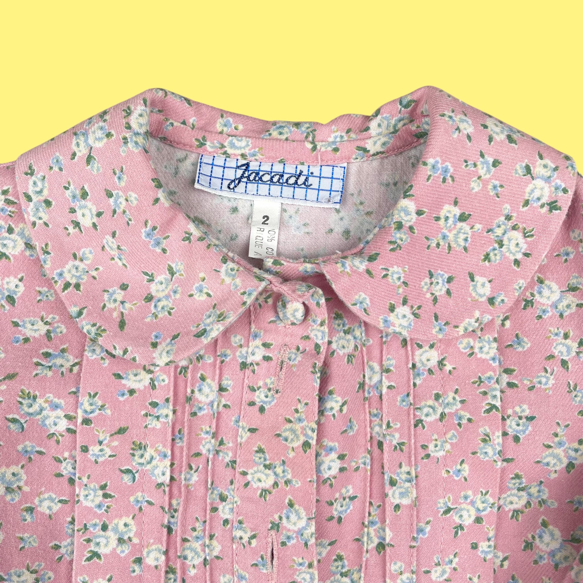 Robe fleurs Jacadi vintage 18-24 mois