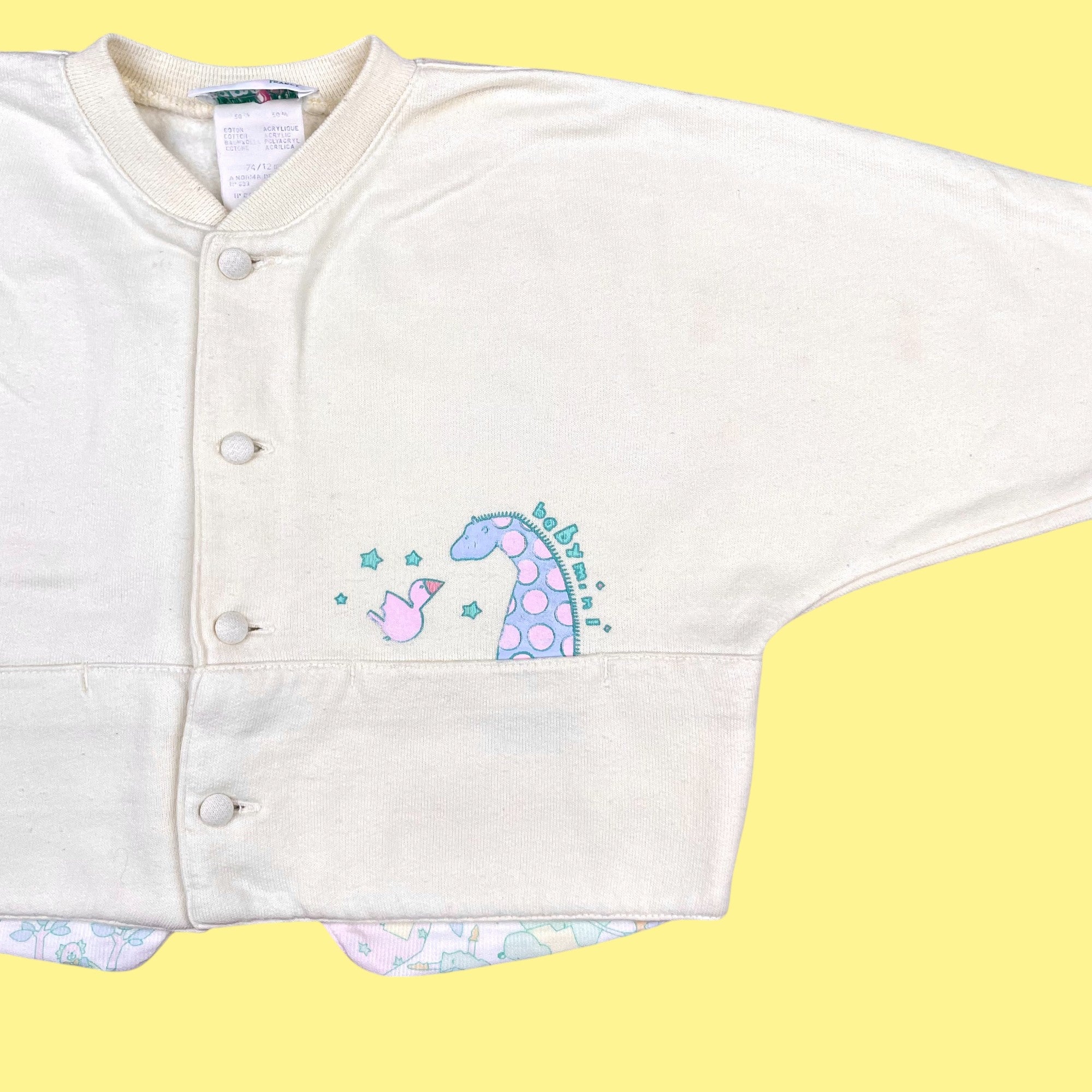 Gilet vintage pastel 12-18 mois