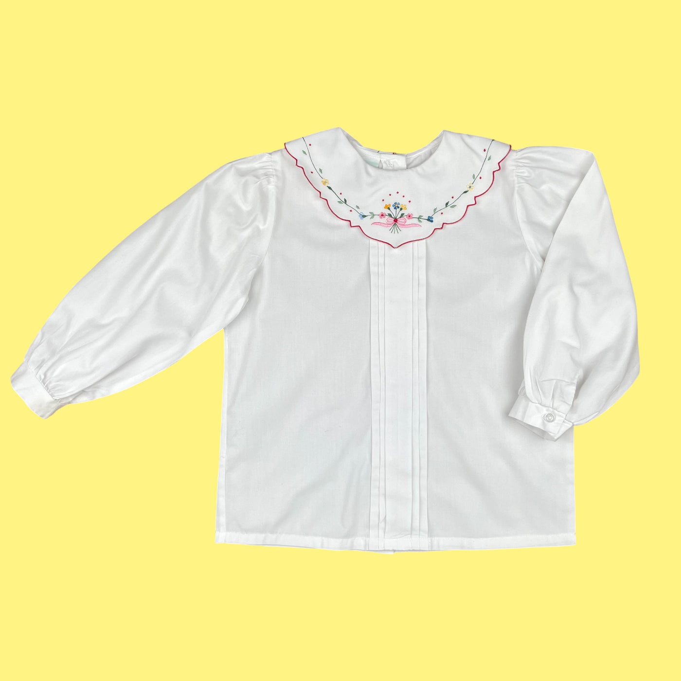 Chemisier col brodé vintage 5 ans