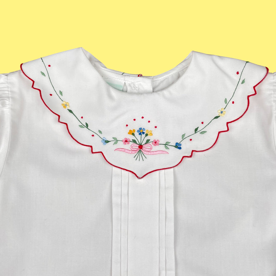 Chemisier col brodé vintage 5 ans
