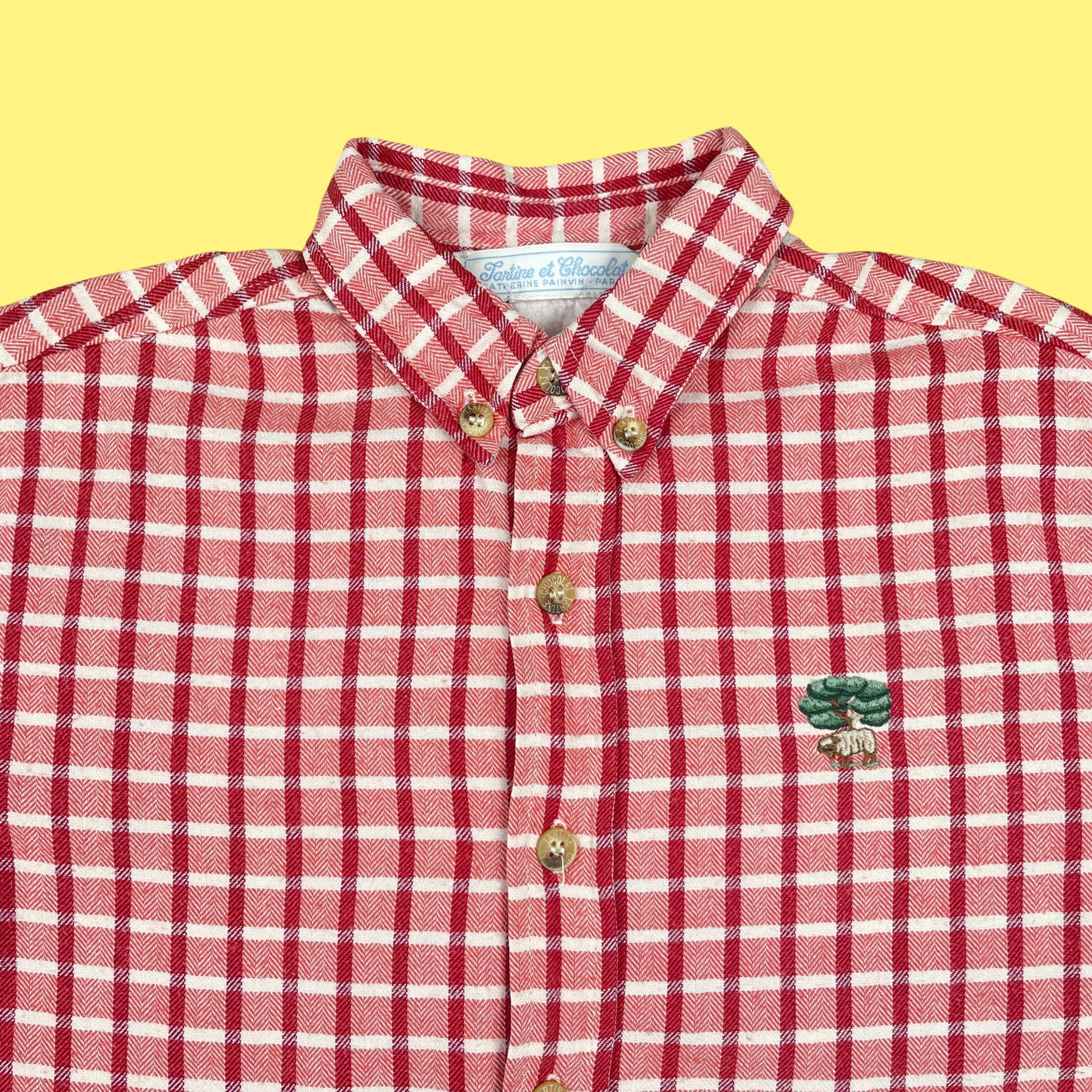 Chemise Tartine et Chocolat carreaux vintage 4 ans