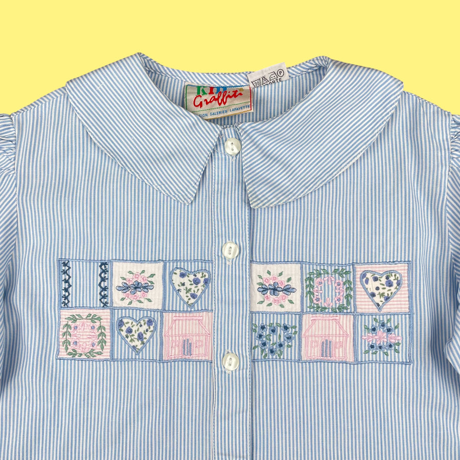 Chemisier brodé vintage 5 ans