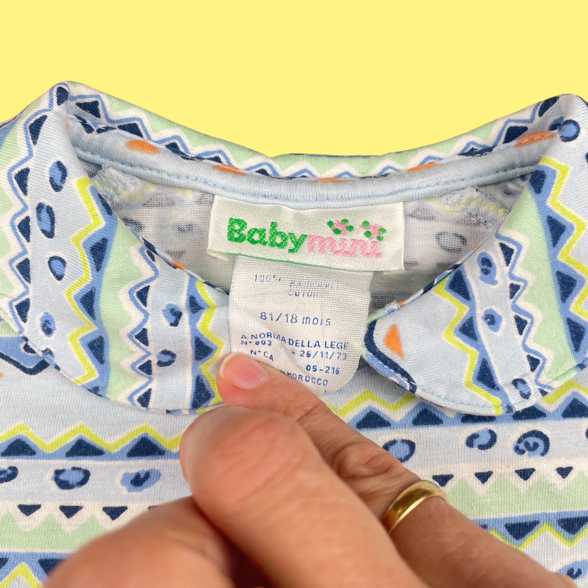 Chemise vintage 90's 18 mois