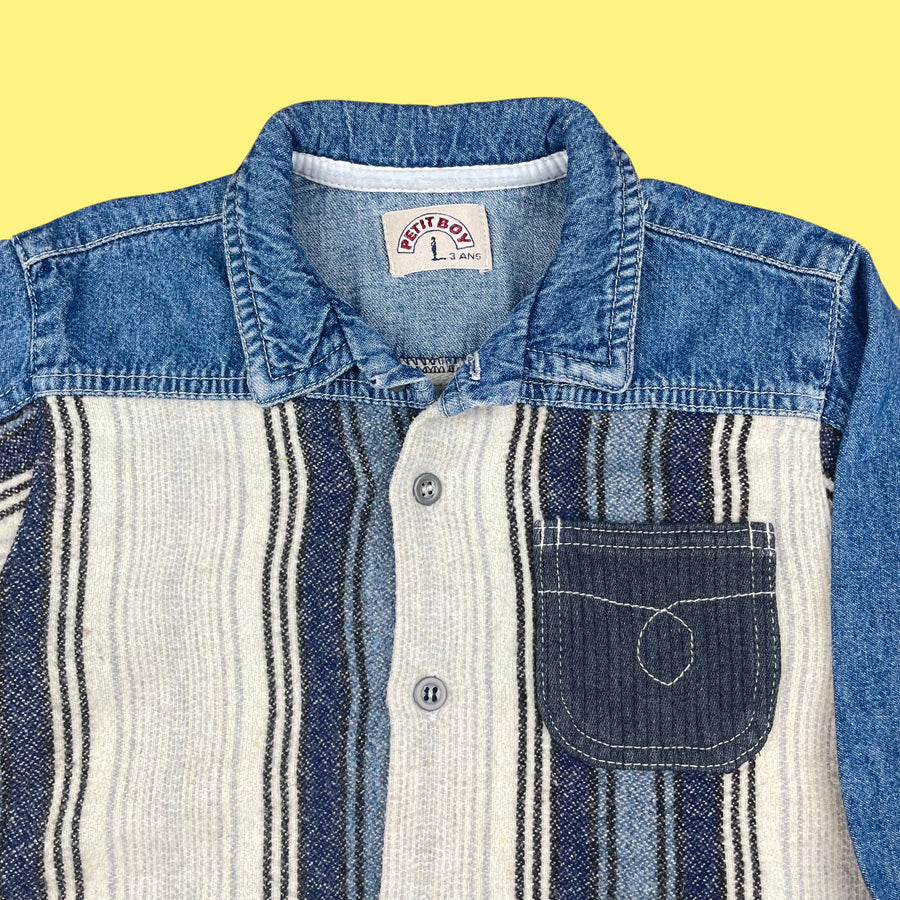 Chemise vintage 90's jean 2-3 ans