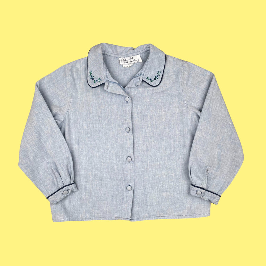 Chemisier vintage brodé 6 ans