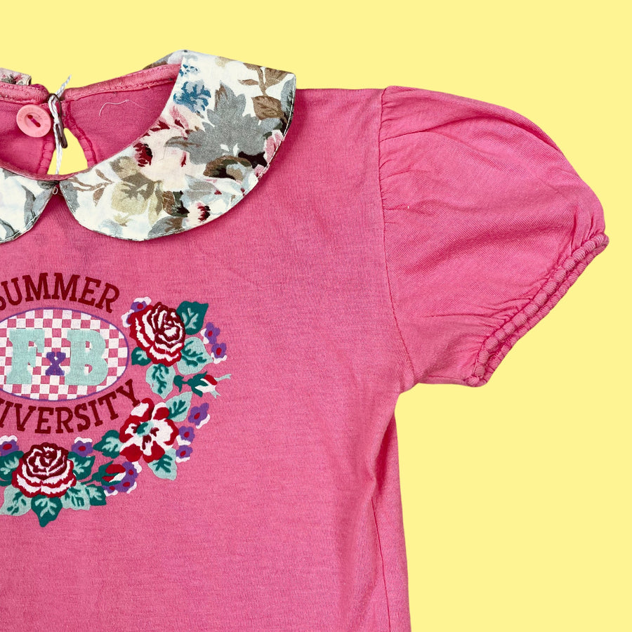 T-shirt fleurs 18-24 mois
