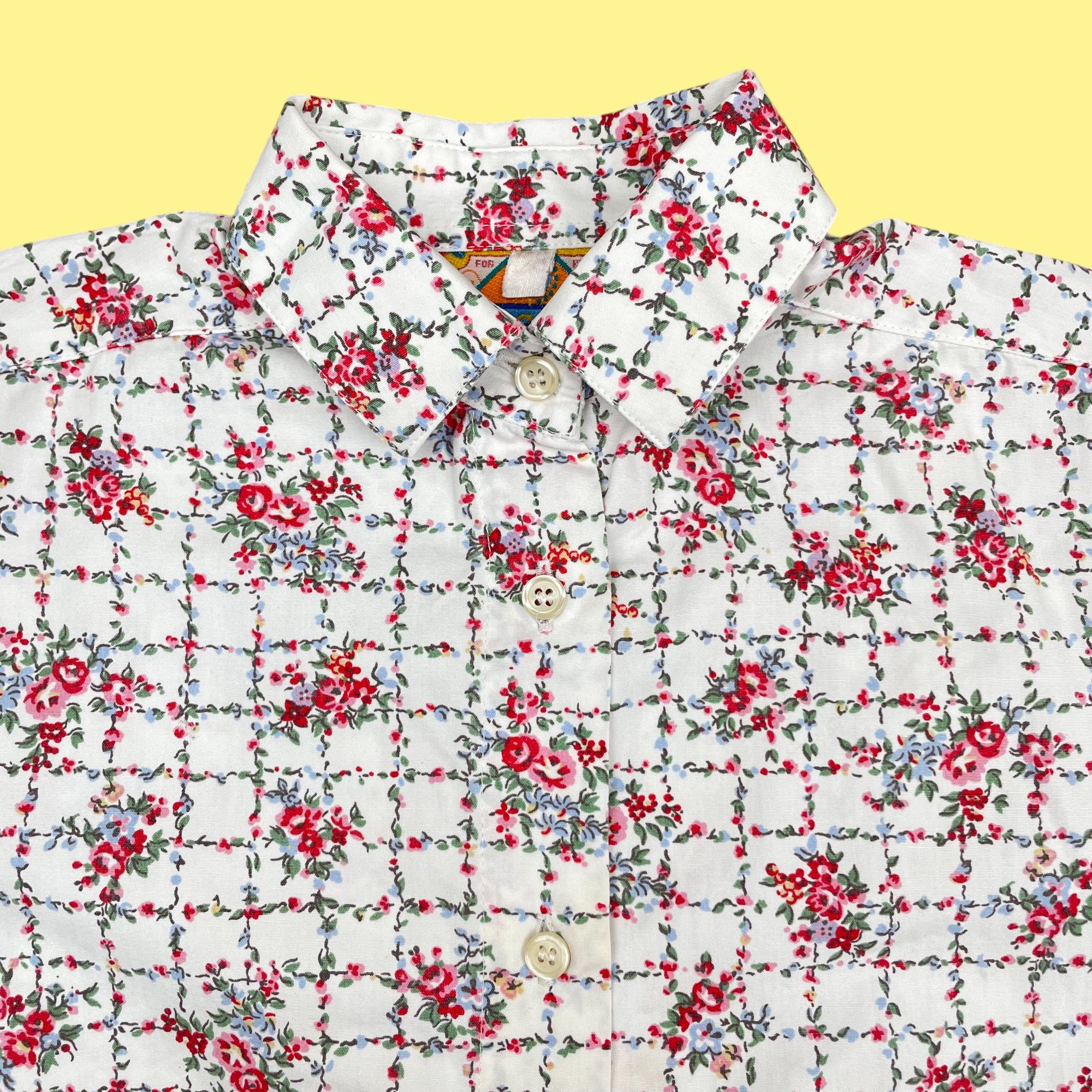 Chemisier vintage fleuri 8 ans