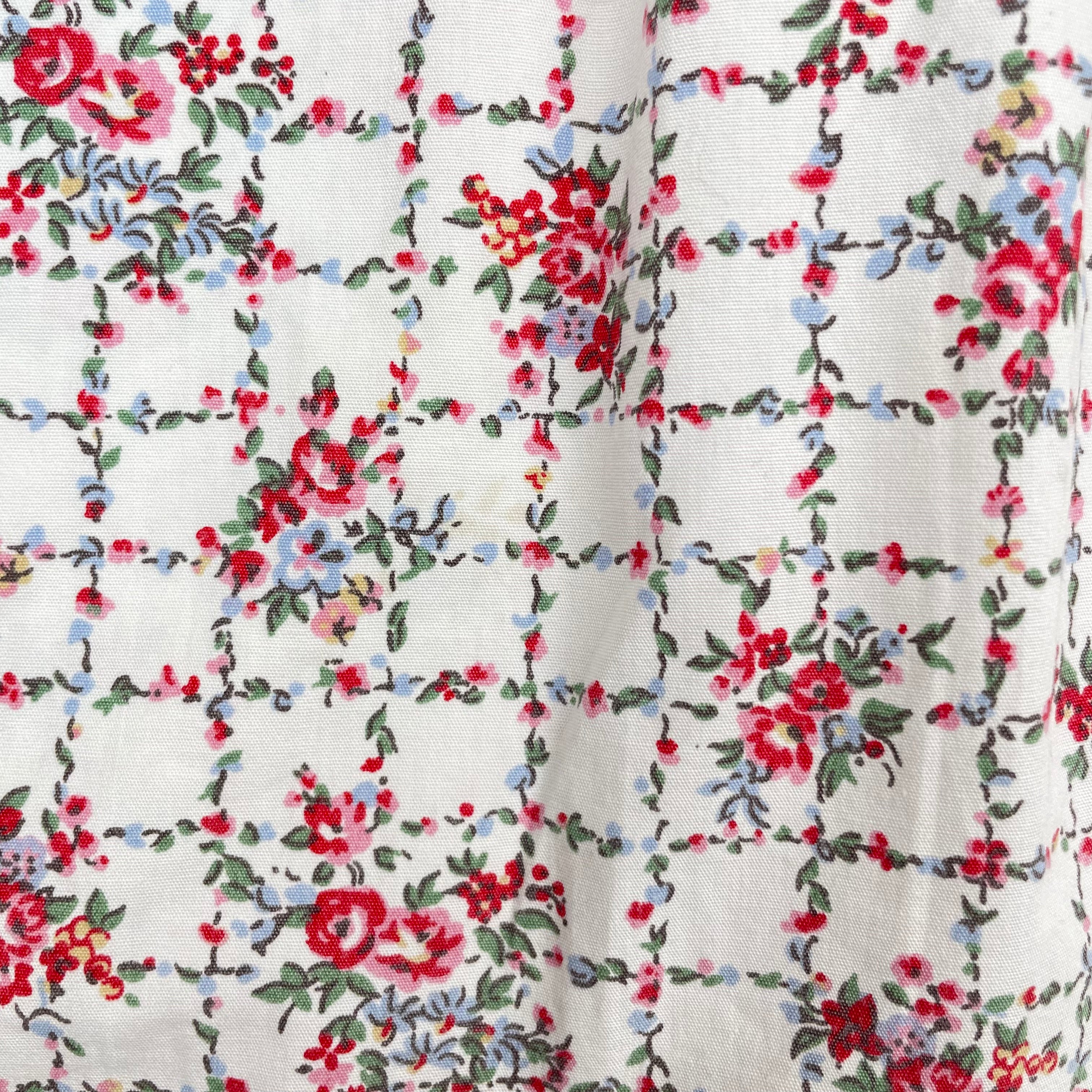 Chemisier vintage fleuri 8 ans