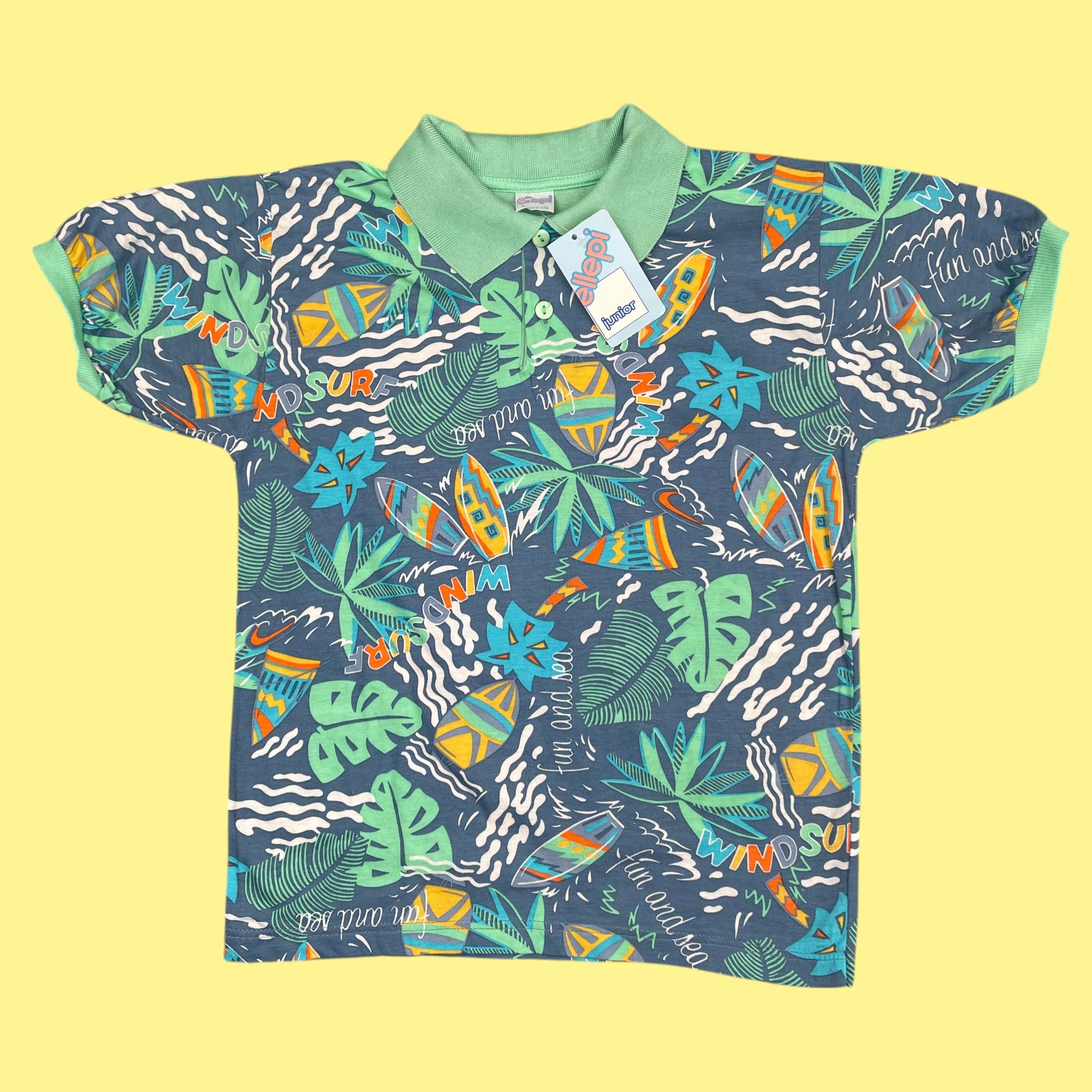 Polo vintage tropical 8-10 ans