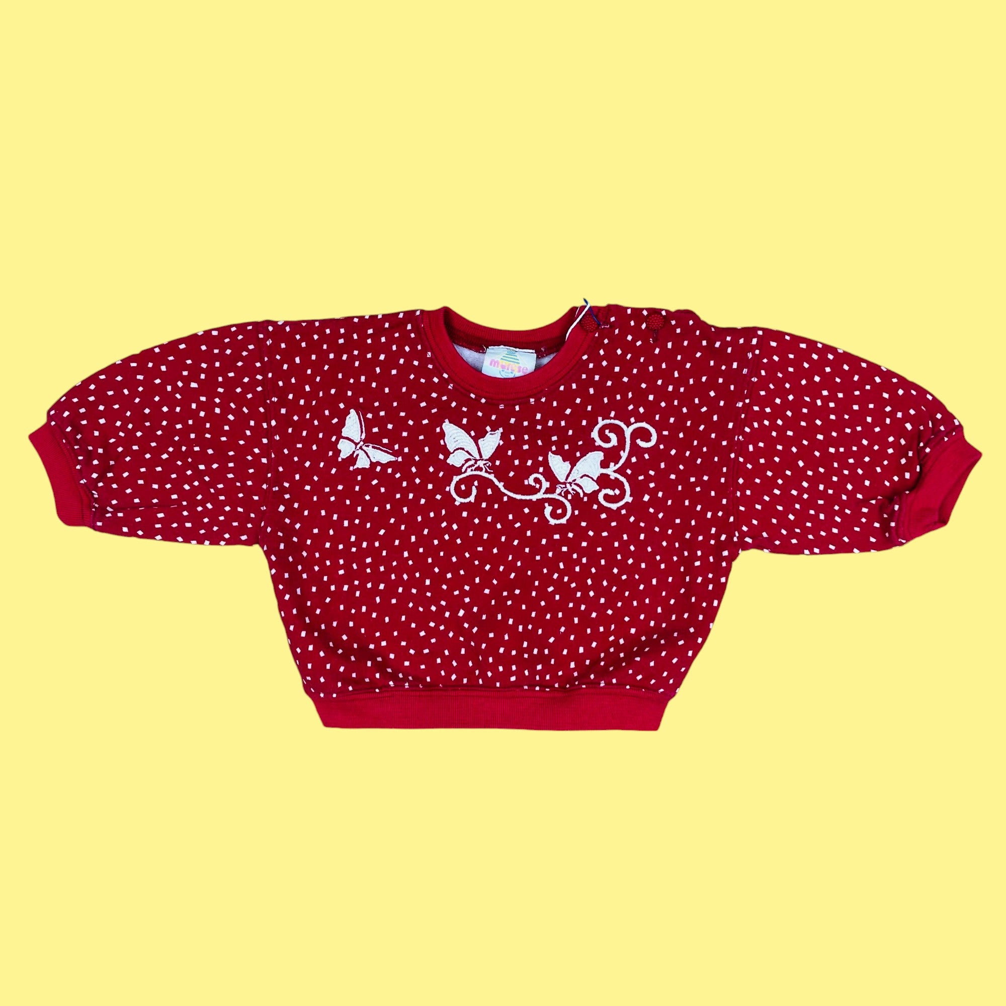 Sweat papillons vintage 6 mois