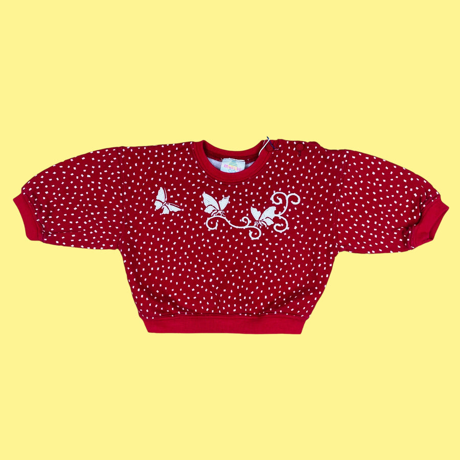 Sweat papillons vintage 6 mois