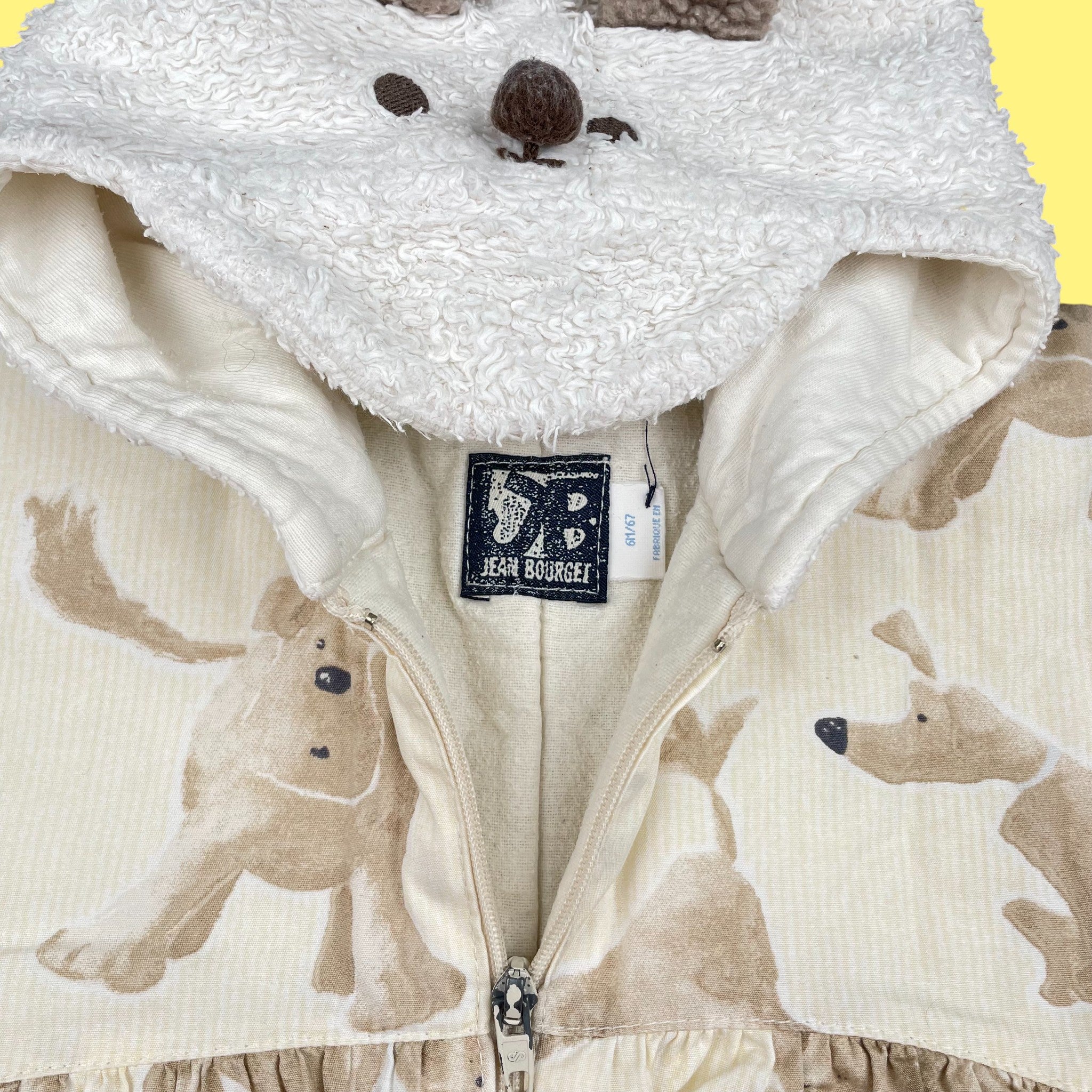 Combi-pilote vintage chiens 3-6 mois