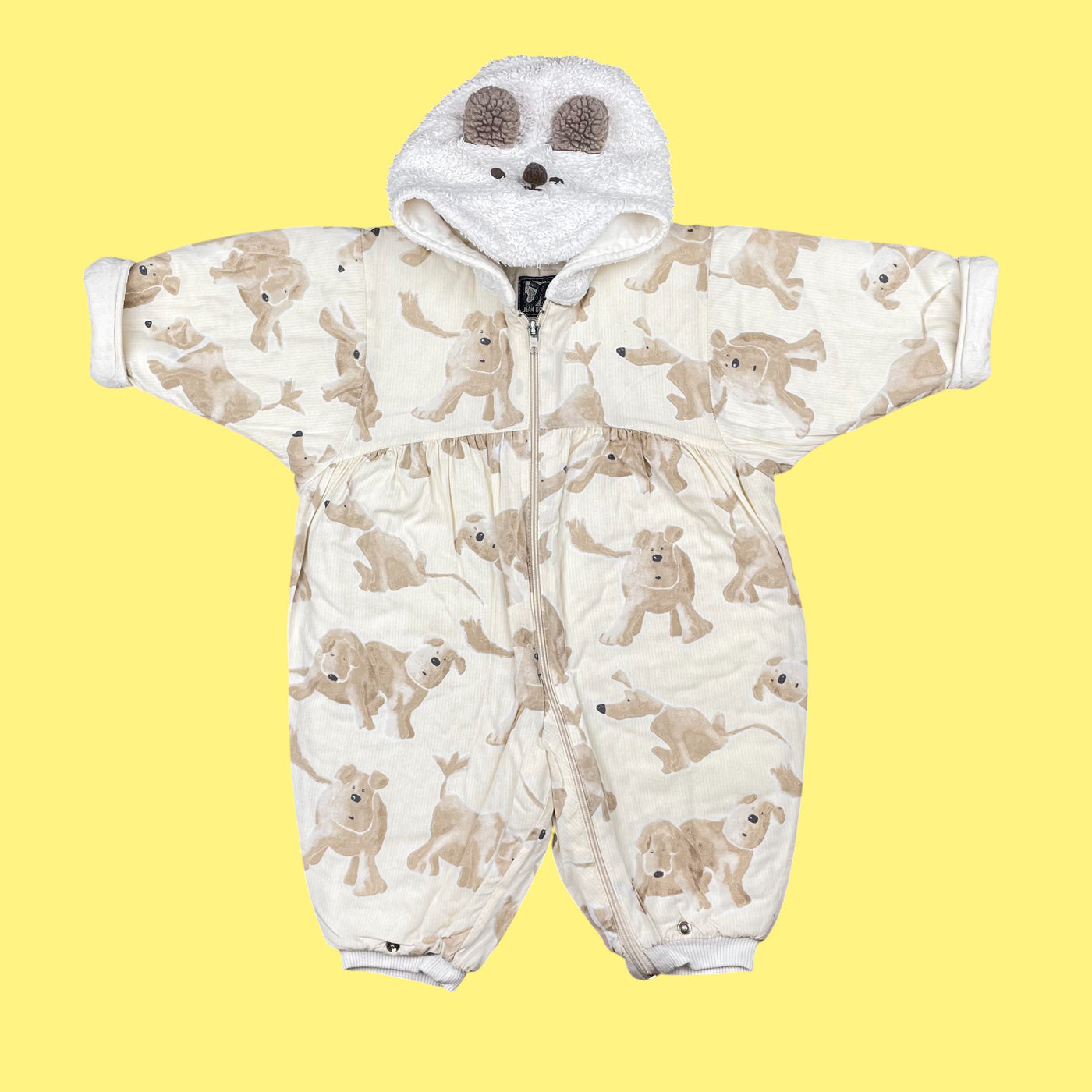 Combi-pilote vintage chiens 3-6 mois