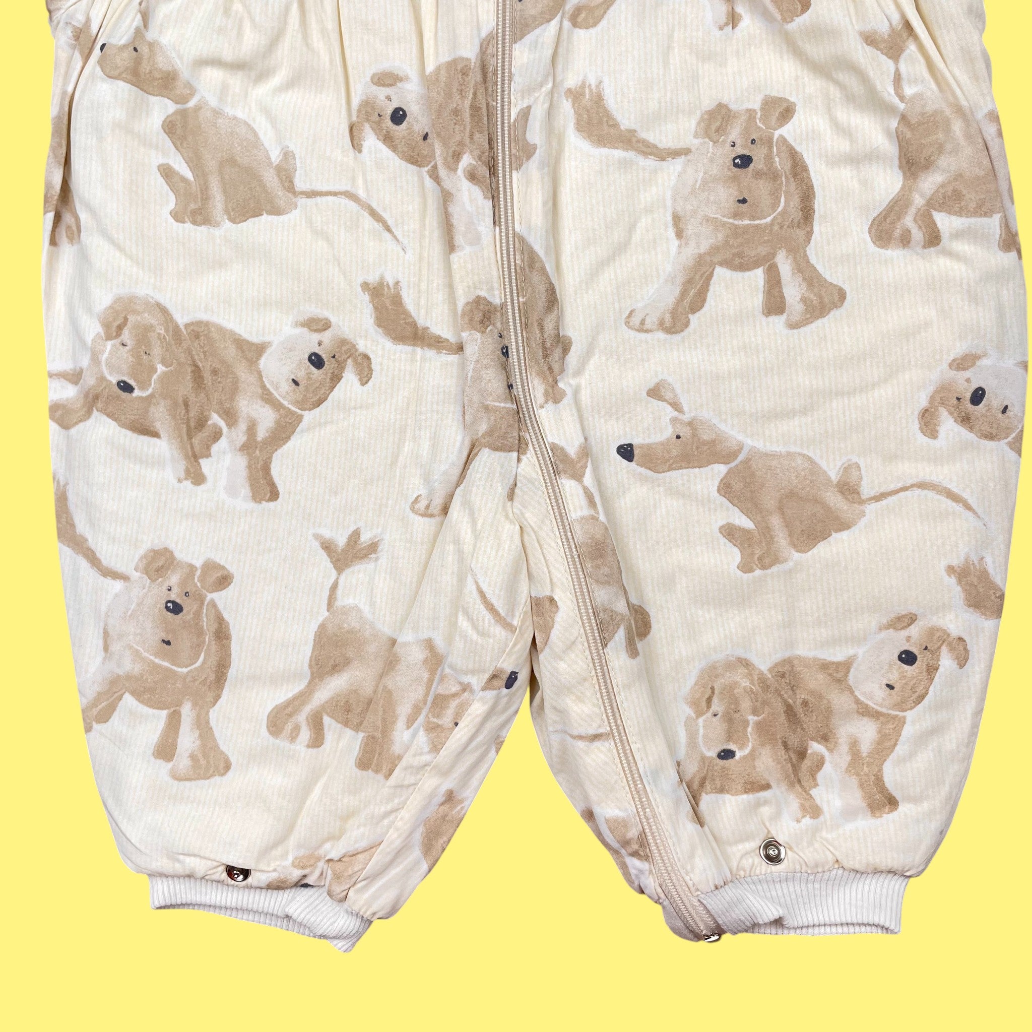 Combi-pilote vintage chiens 3-6 mois