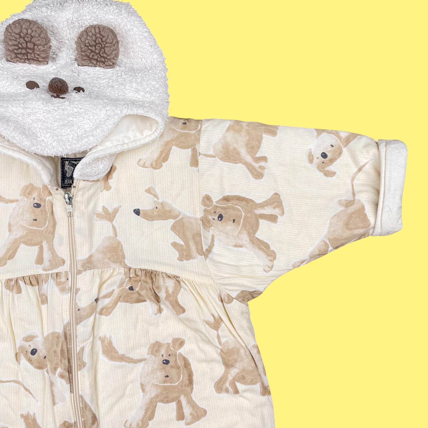 Combi-pilote vintage chiens 3-6 mois