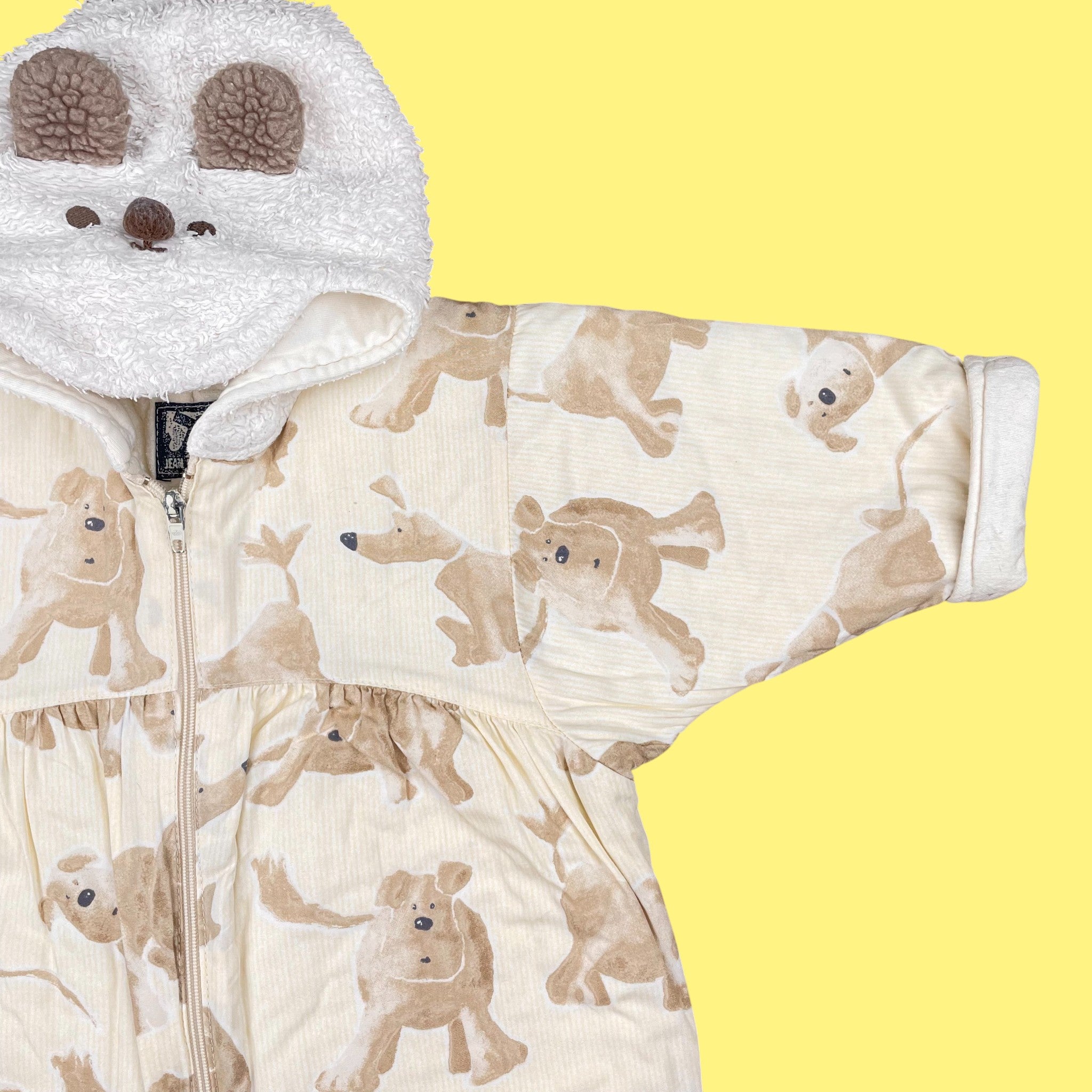 Combi-pilote vintage chiens 3-6 mois