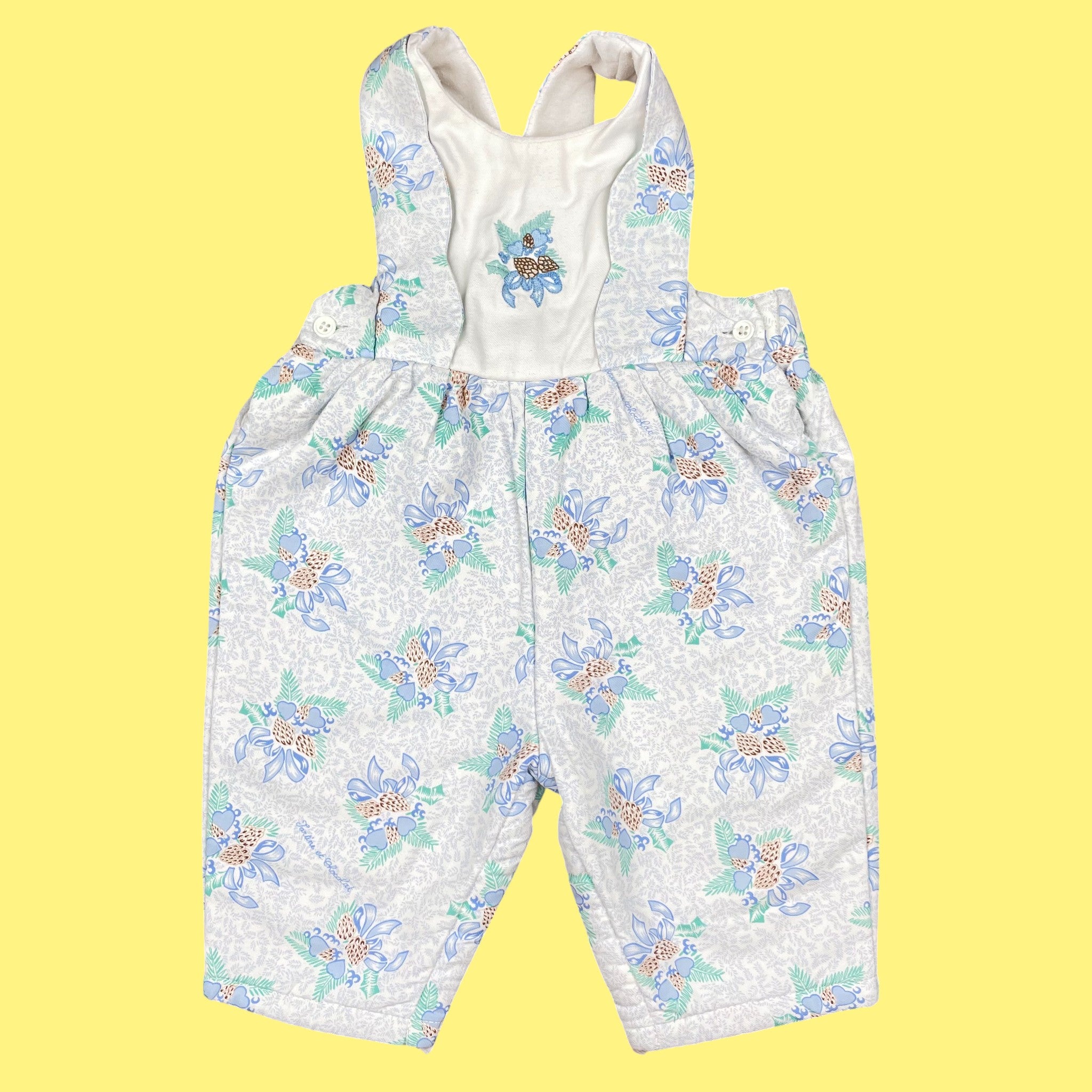 Salopette Tartine et Chocolat vintage 1 mois