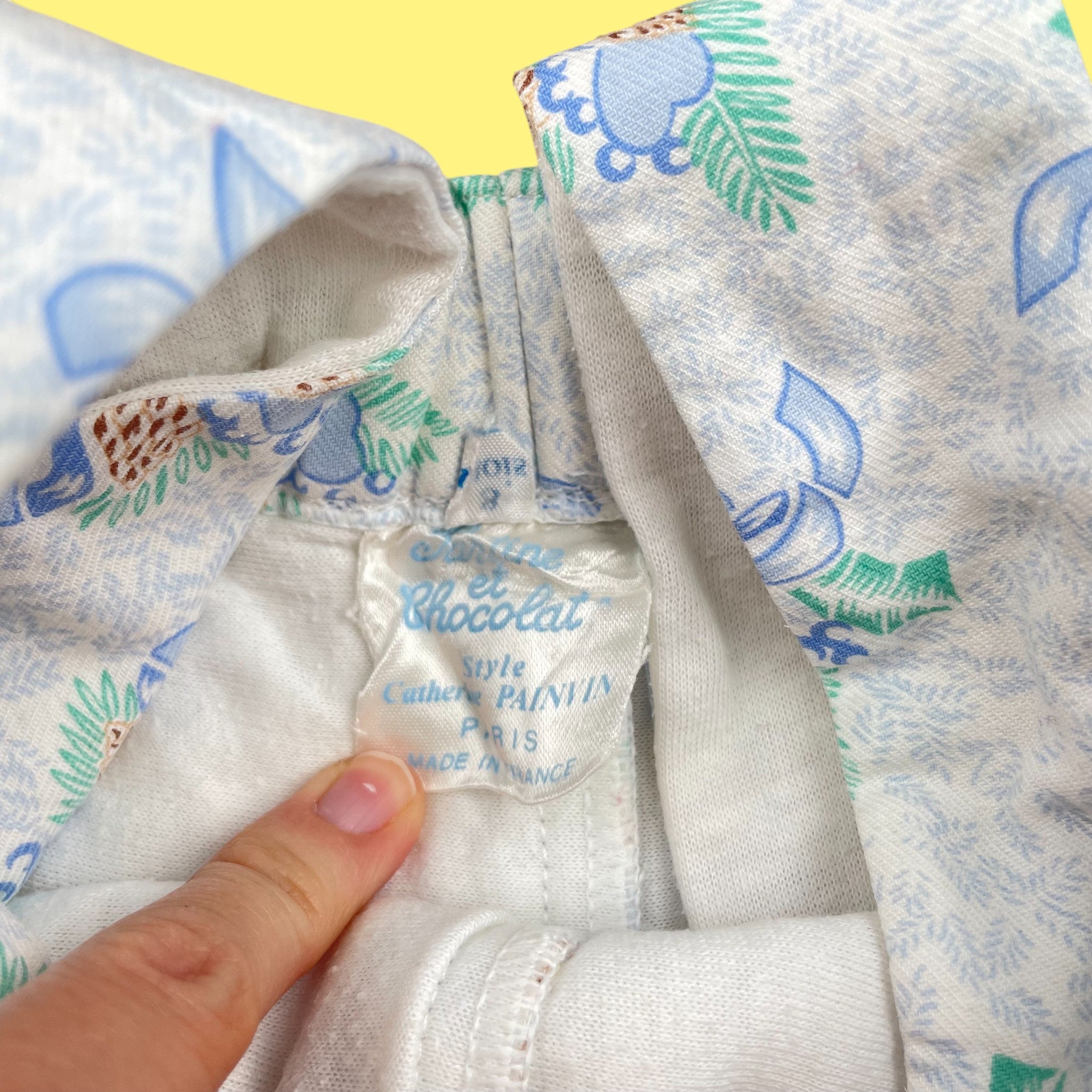 Salopette Tartine et Chocolat vintage 1 mois