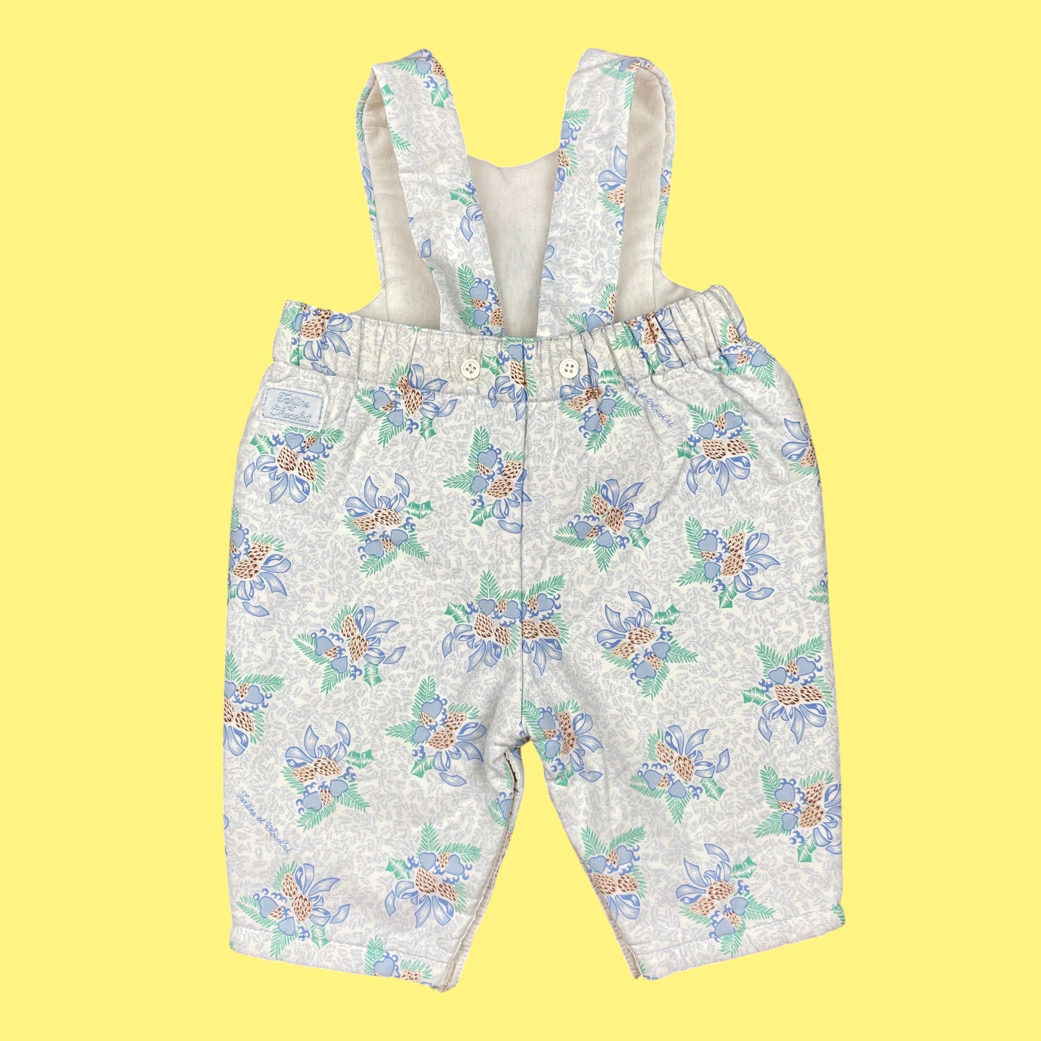 Salopette Tartine et Chocolat vintage 1 mois