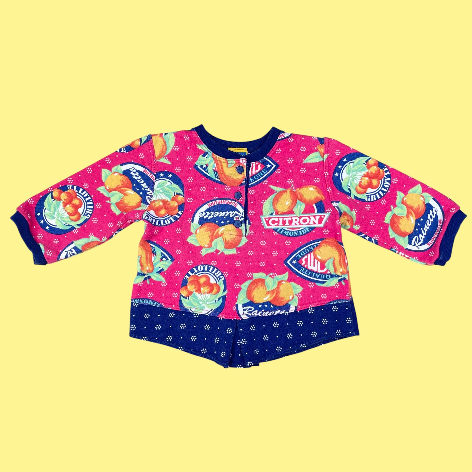 Sweat citron 9-12 mois