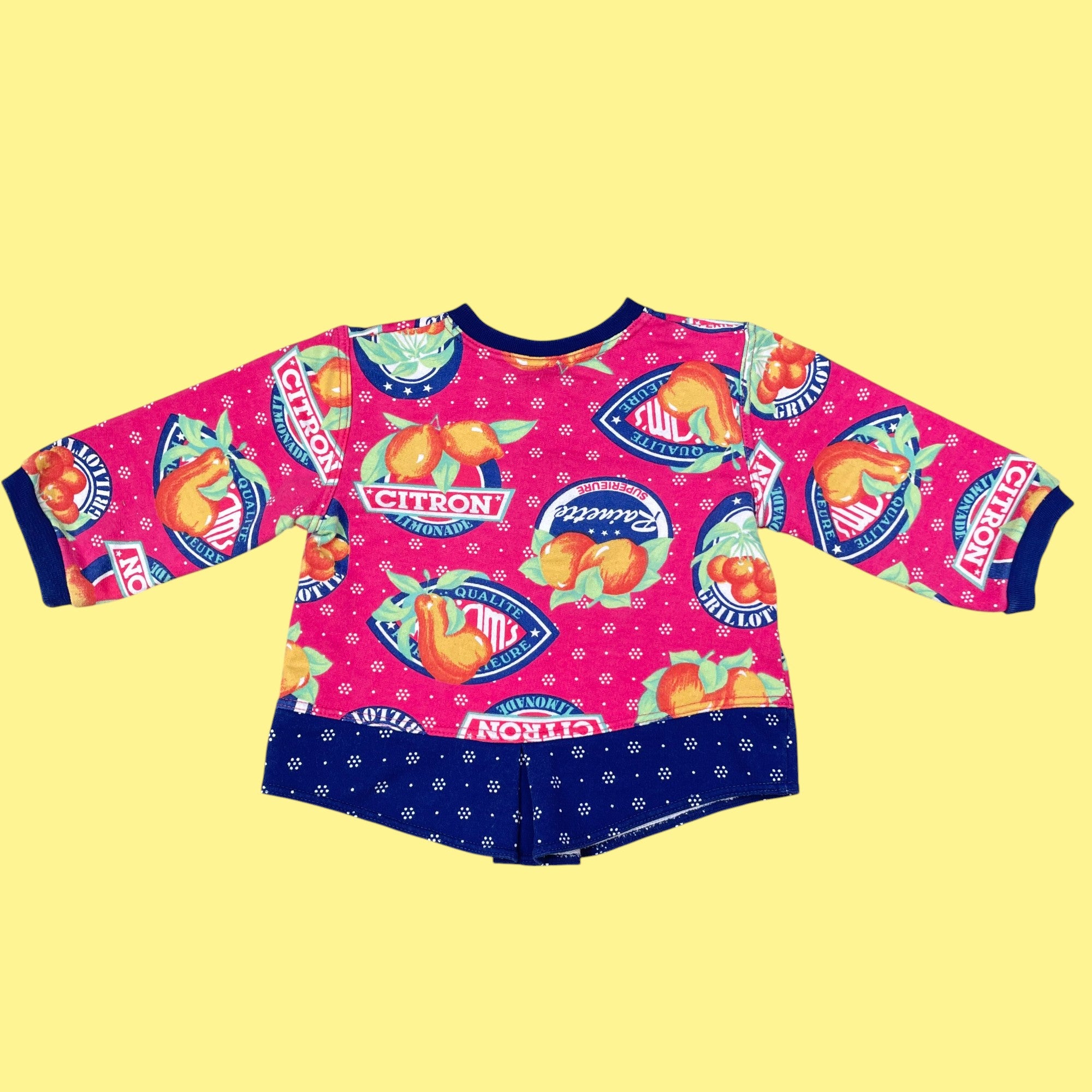 Sweat citron 9-12 mois