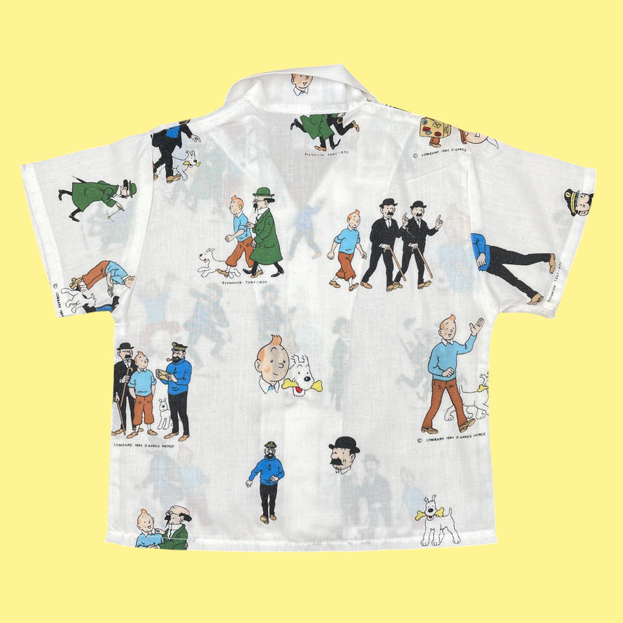 Chemisette Tintin vintage 2-3 ans